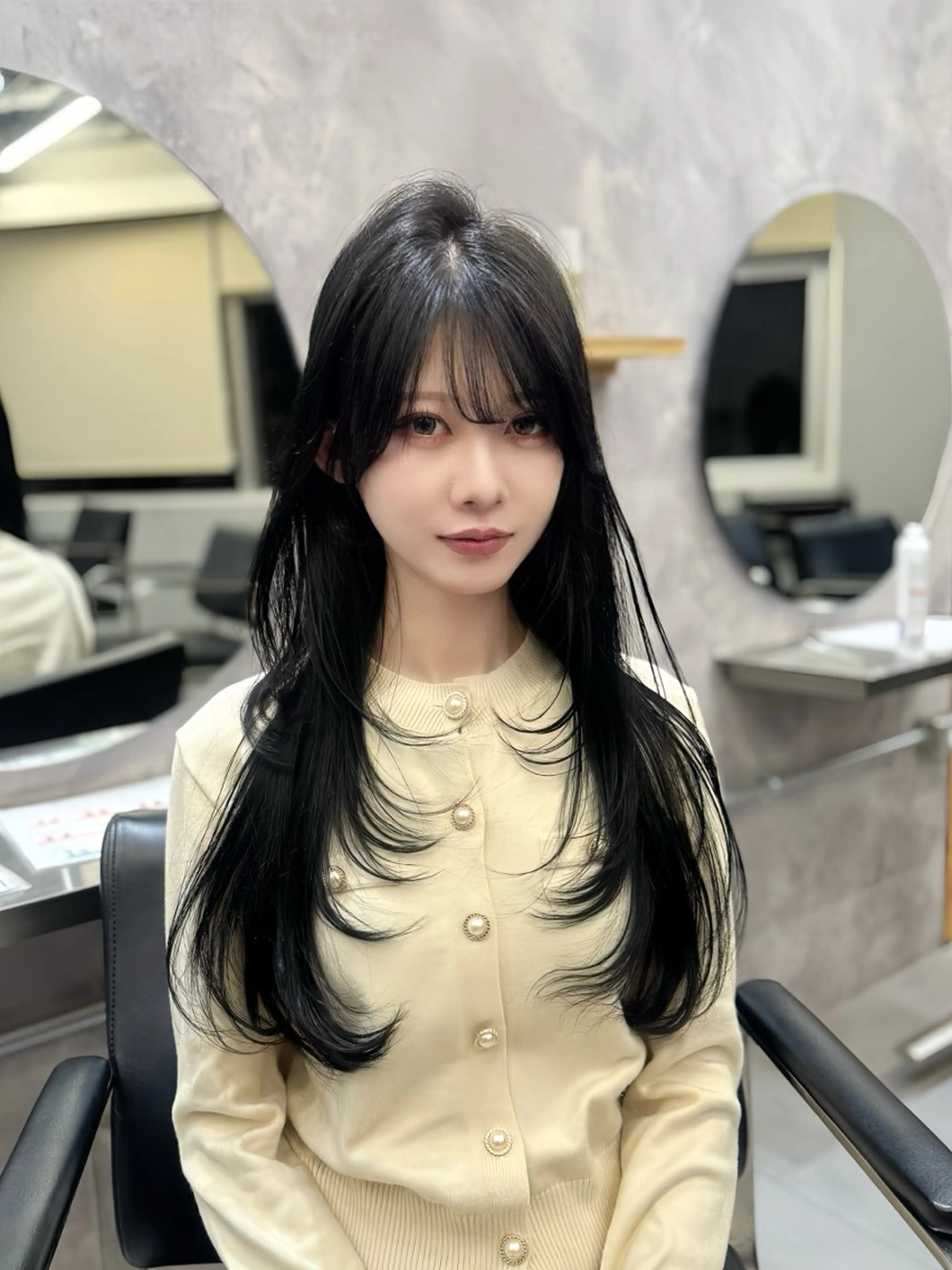 ロング レイヤーカット 宮本 優のヘアスタイル