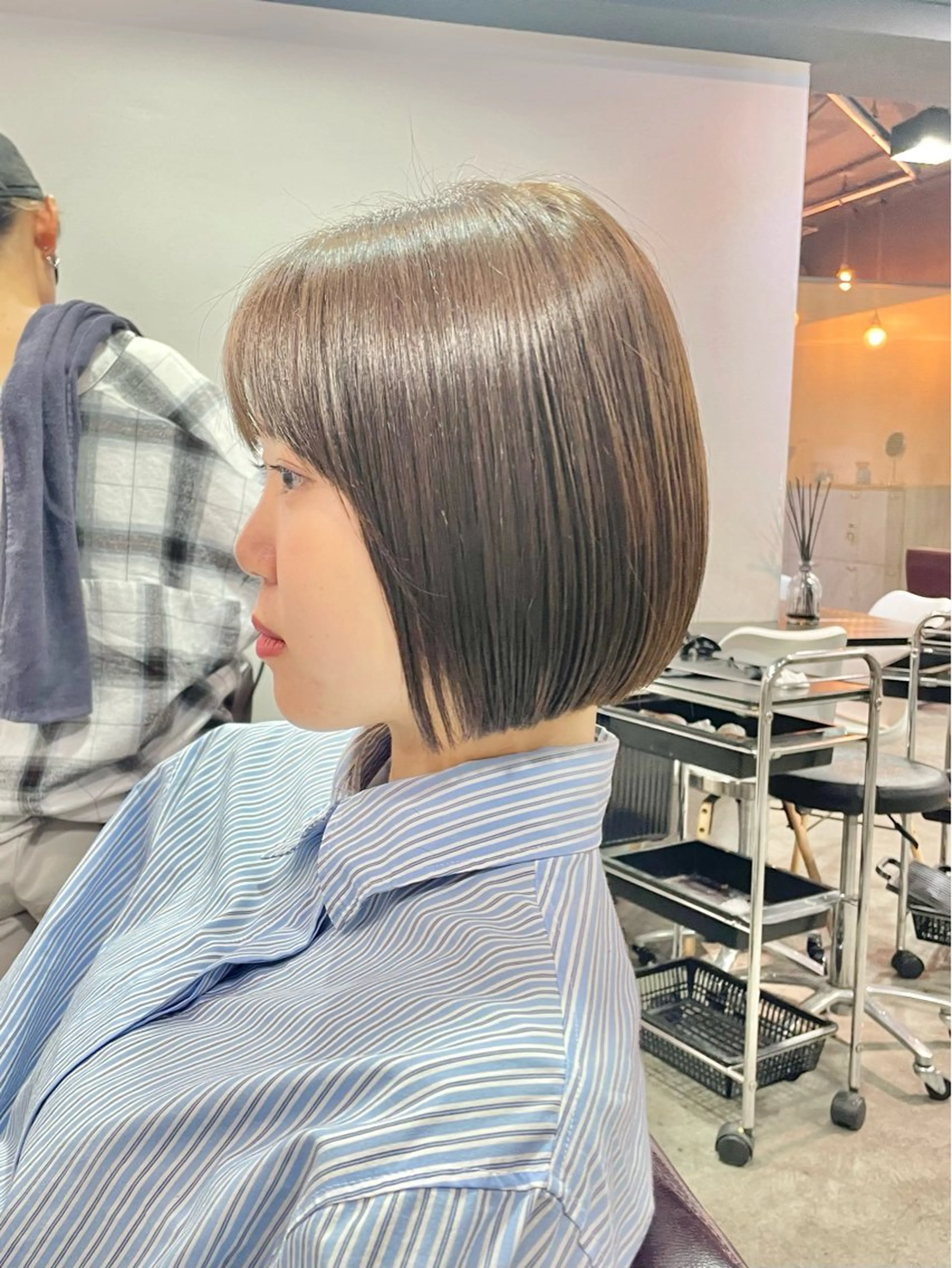 ショート カラー カット ヘアカラー トリートメント Ms.CHARM【ミズチャーム】所属・韓国/レイヤーカット 顔周り/廣瀬達哉のヘアスタイル