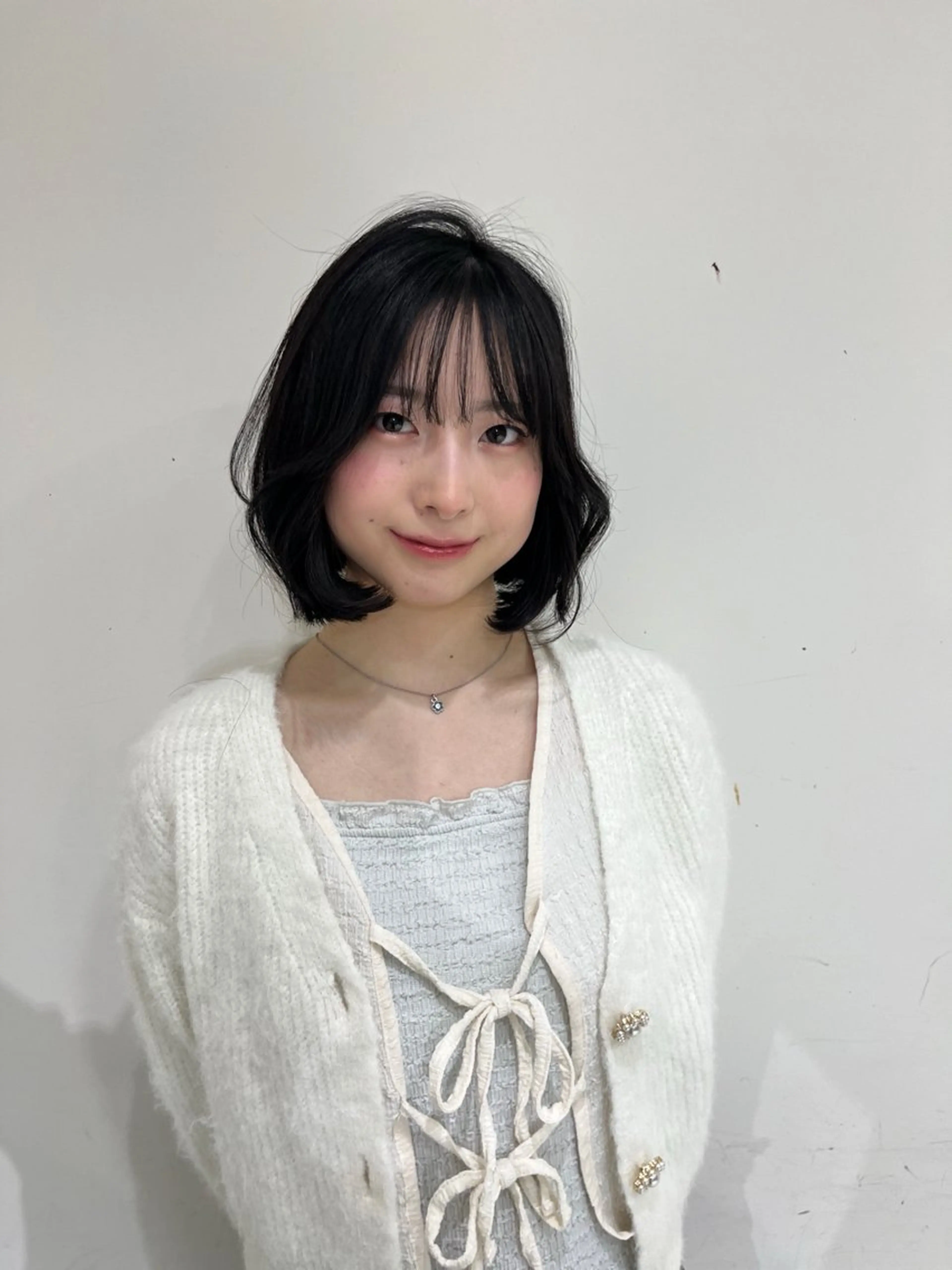 ミディアム ヘアカラー AiWill所属・韓国/透明感カラー さらのヘアスタイル