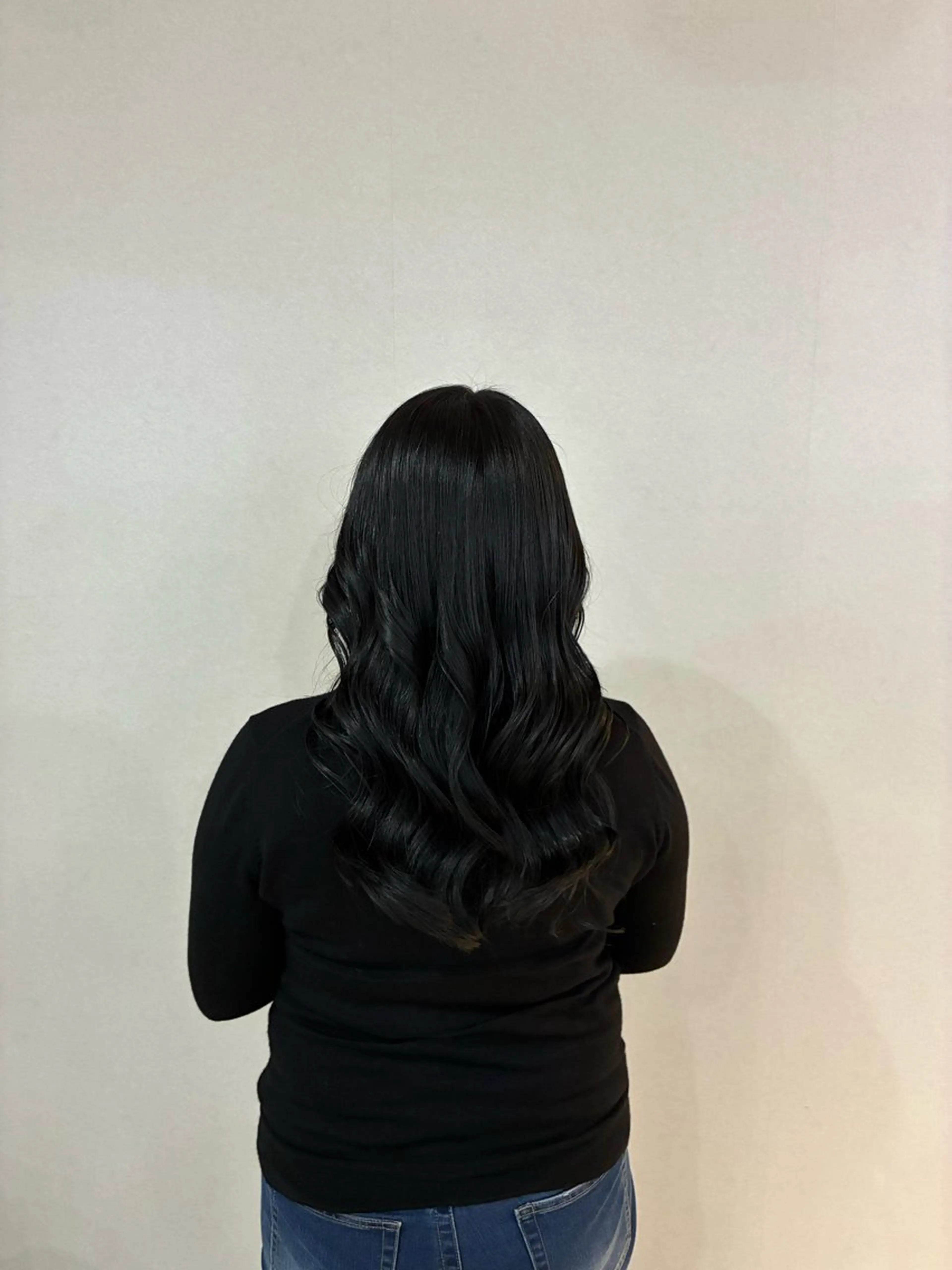 セミロング カラー 透明感カラー ハナダ メイのヘアスタイル