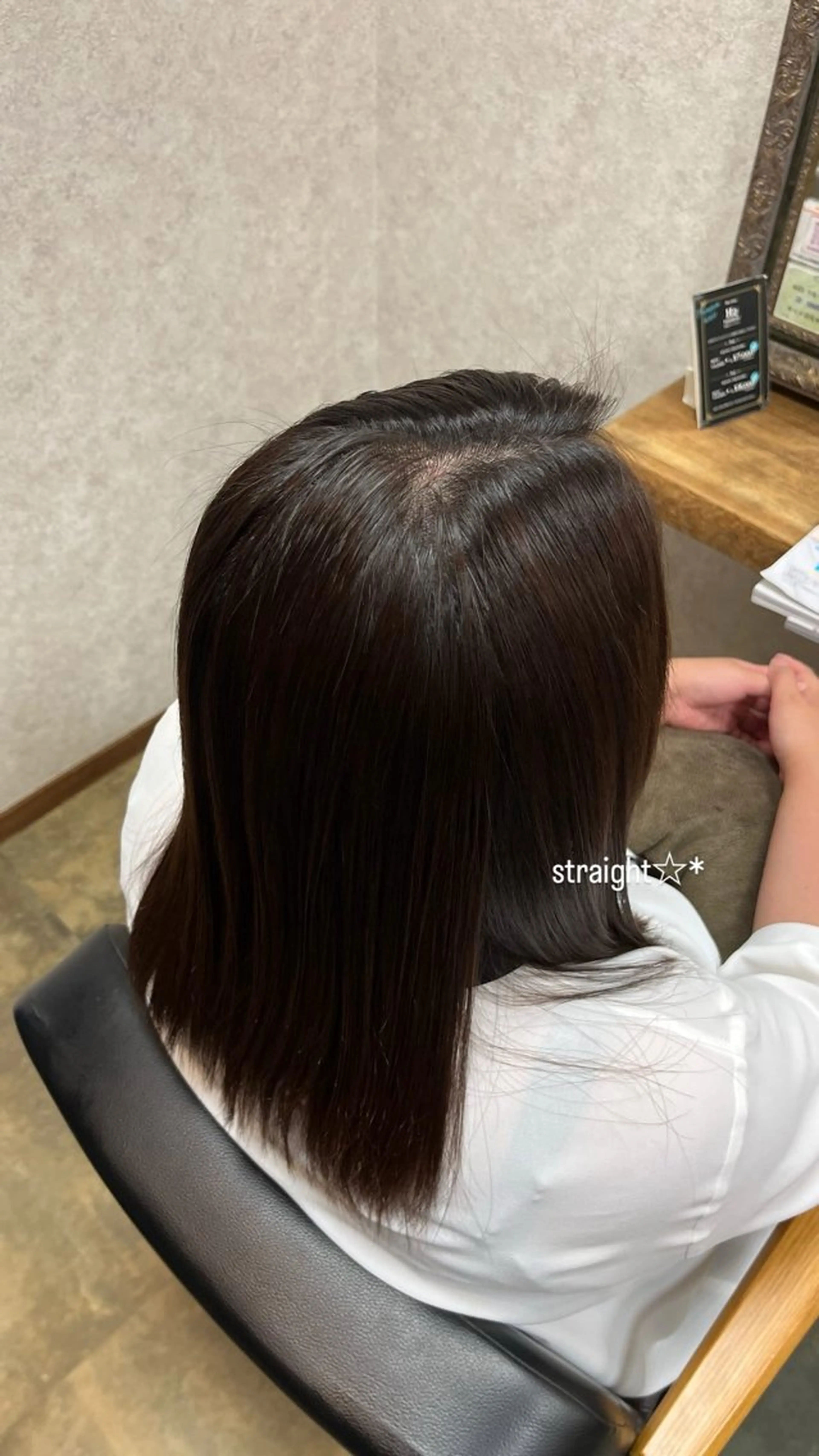 ミディアム パーマ 縮毛矯正 ‎miku/ blancblancのヘアスタイル