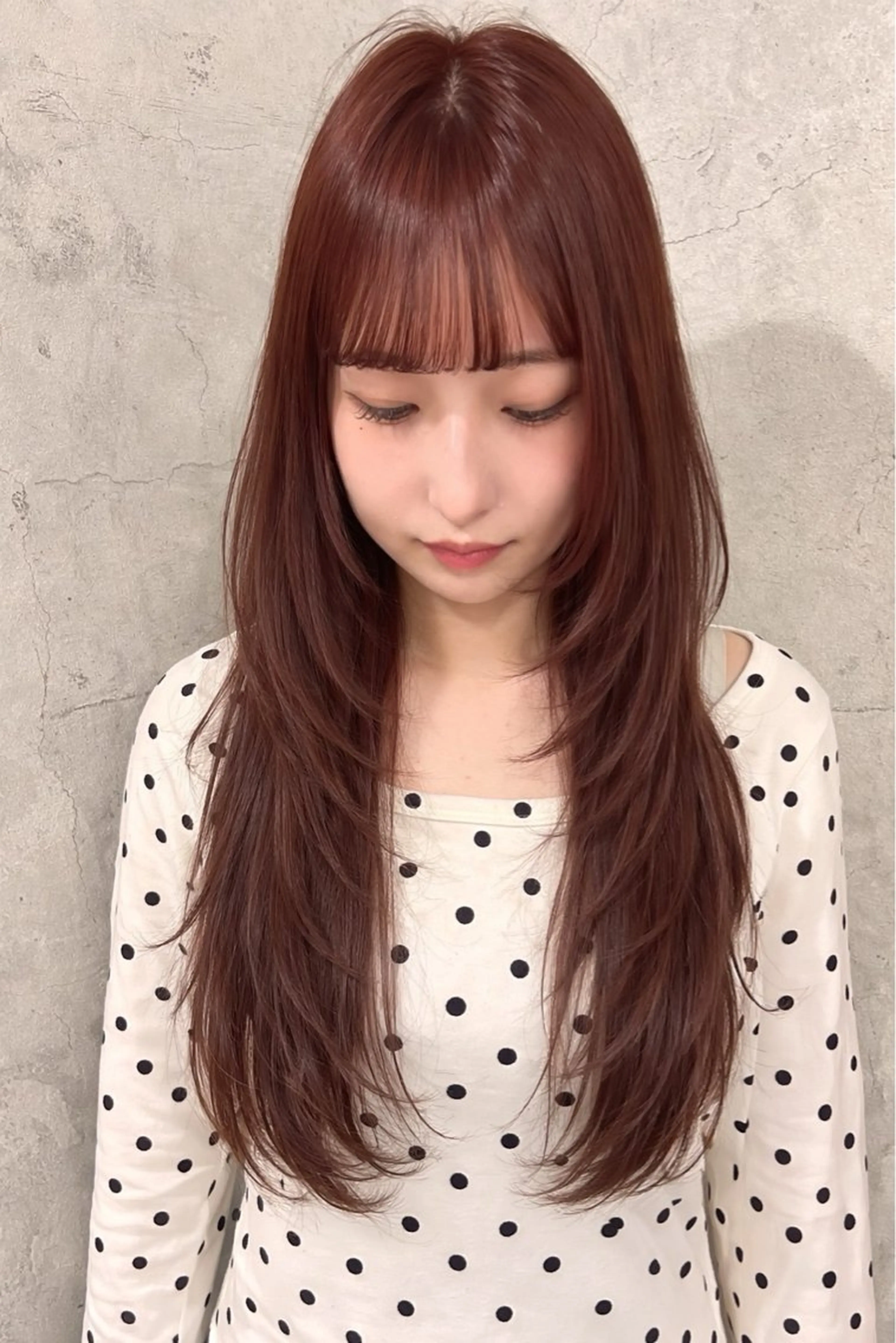 ロング カラー ブリーチ ダブルカラー ブリーチなしカラー ピンクカラー レイヤーカット ヘアカラー パーソナルカラー 診断🍀マリンのヘアスタイル