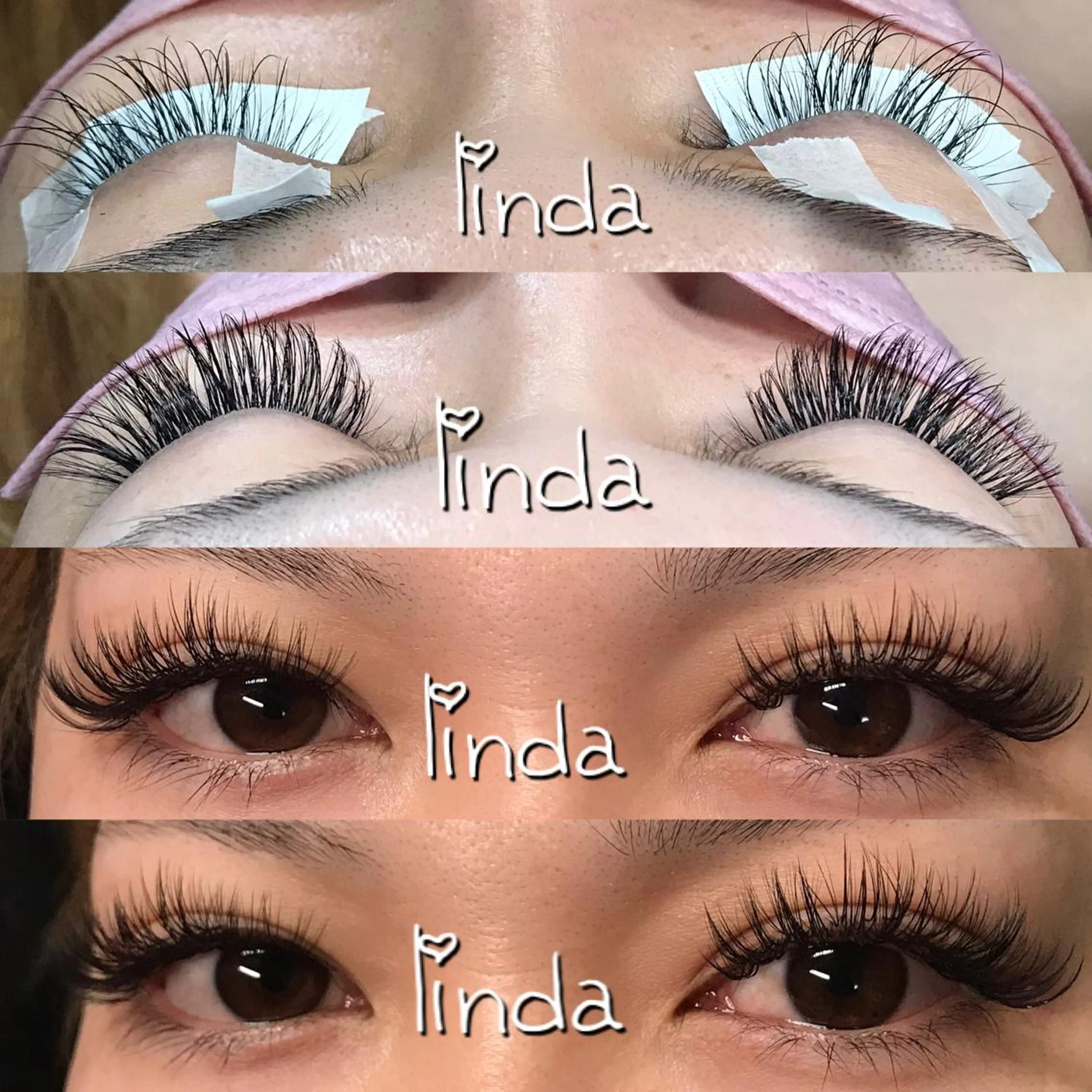 マツエク・マツパ ボリュームラッシュ linda lashesのマツエク・マツパデザイン