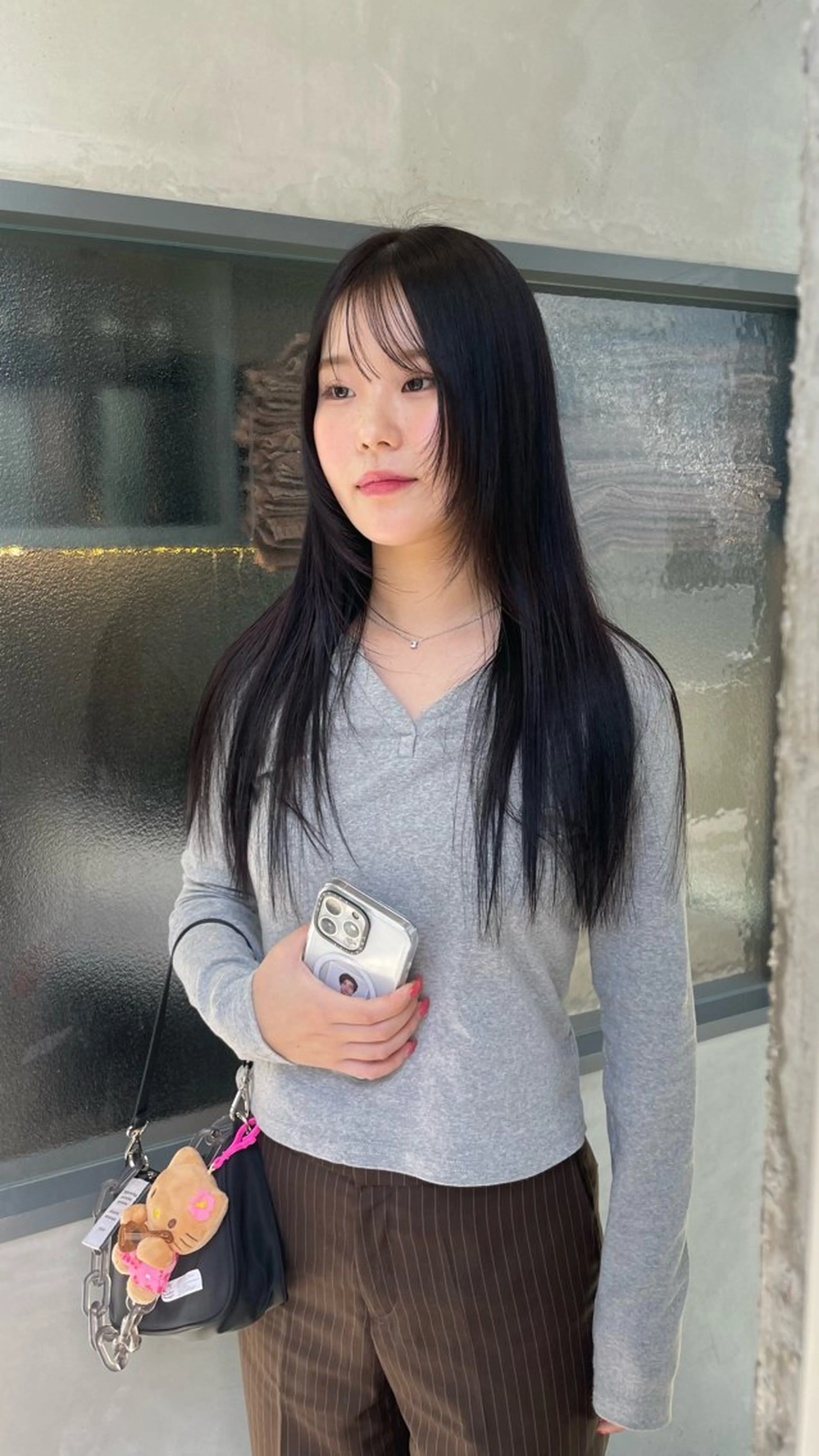 ロング カット 佐伯 和佳のヘアスタイル