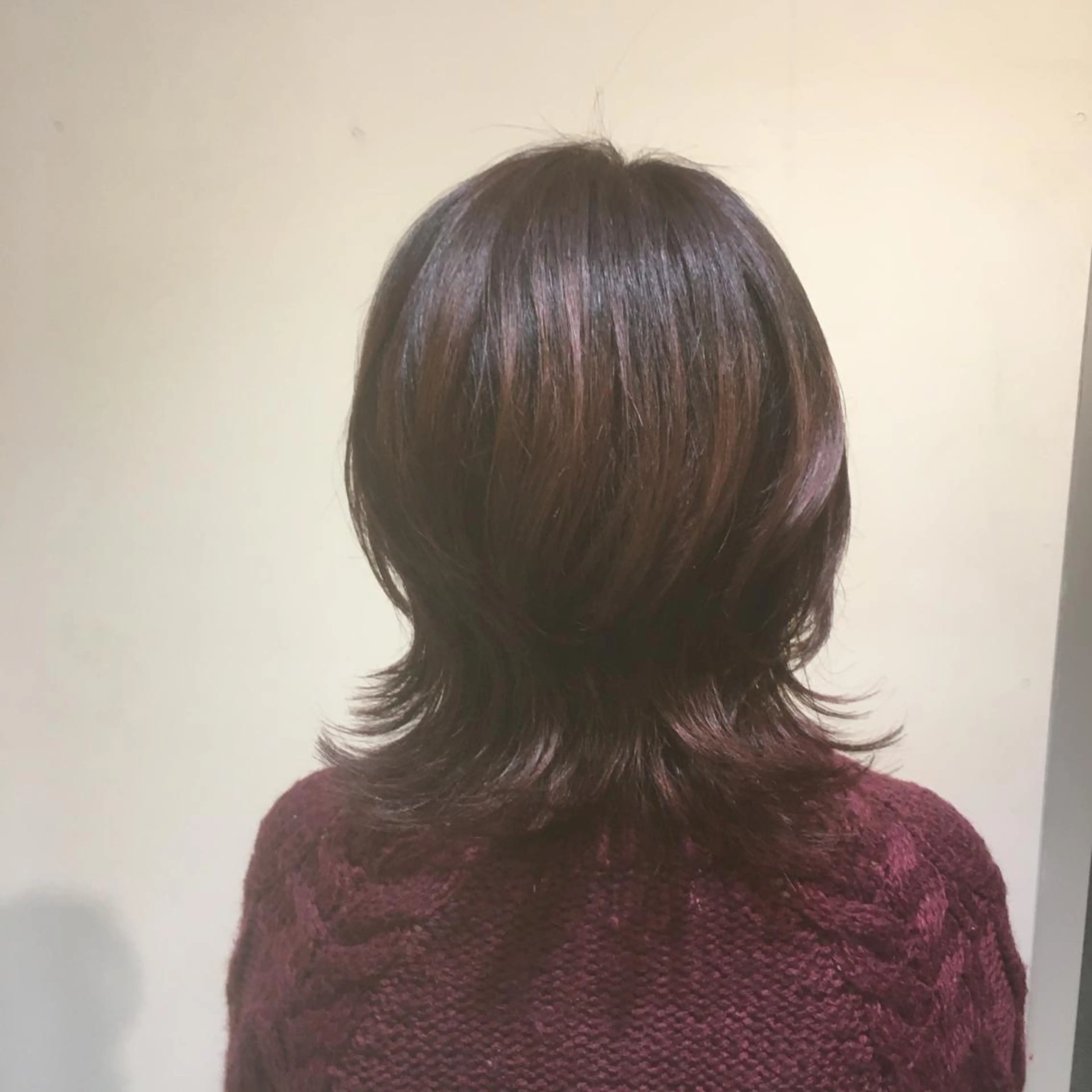 ミディアム カラー カット ヘアカラー トリートメント しのはら まどかのヘアスタイル