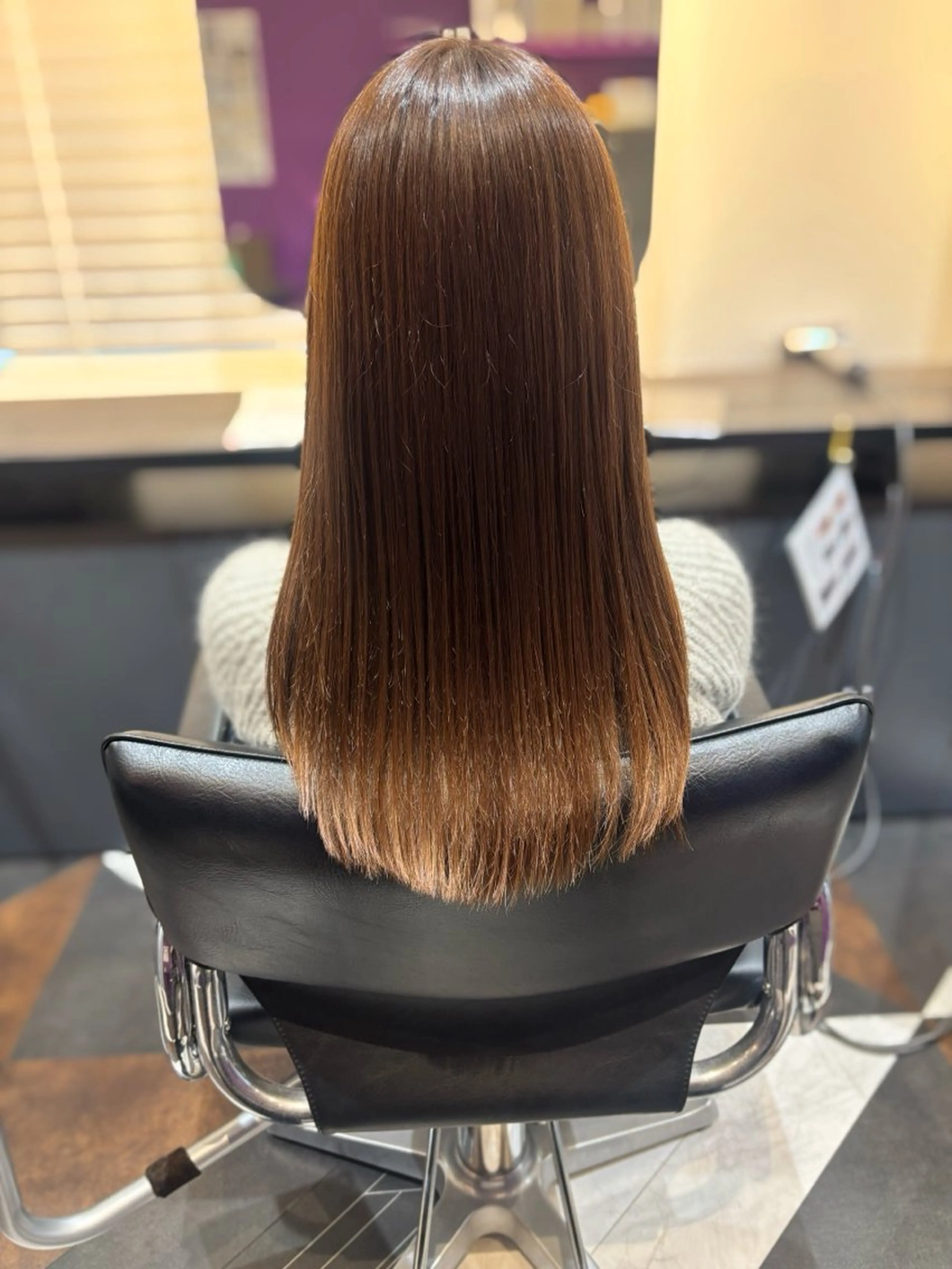 ロング カット 縮毛矯正 トリートメント 小高/髪質改善 ×似合わせカット✨のヘアスタイル