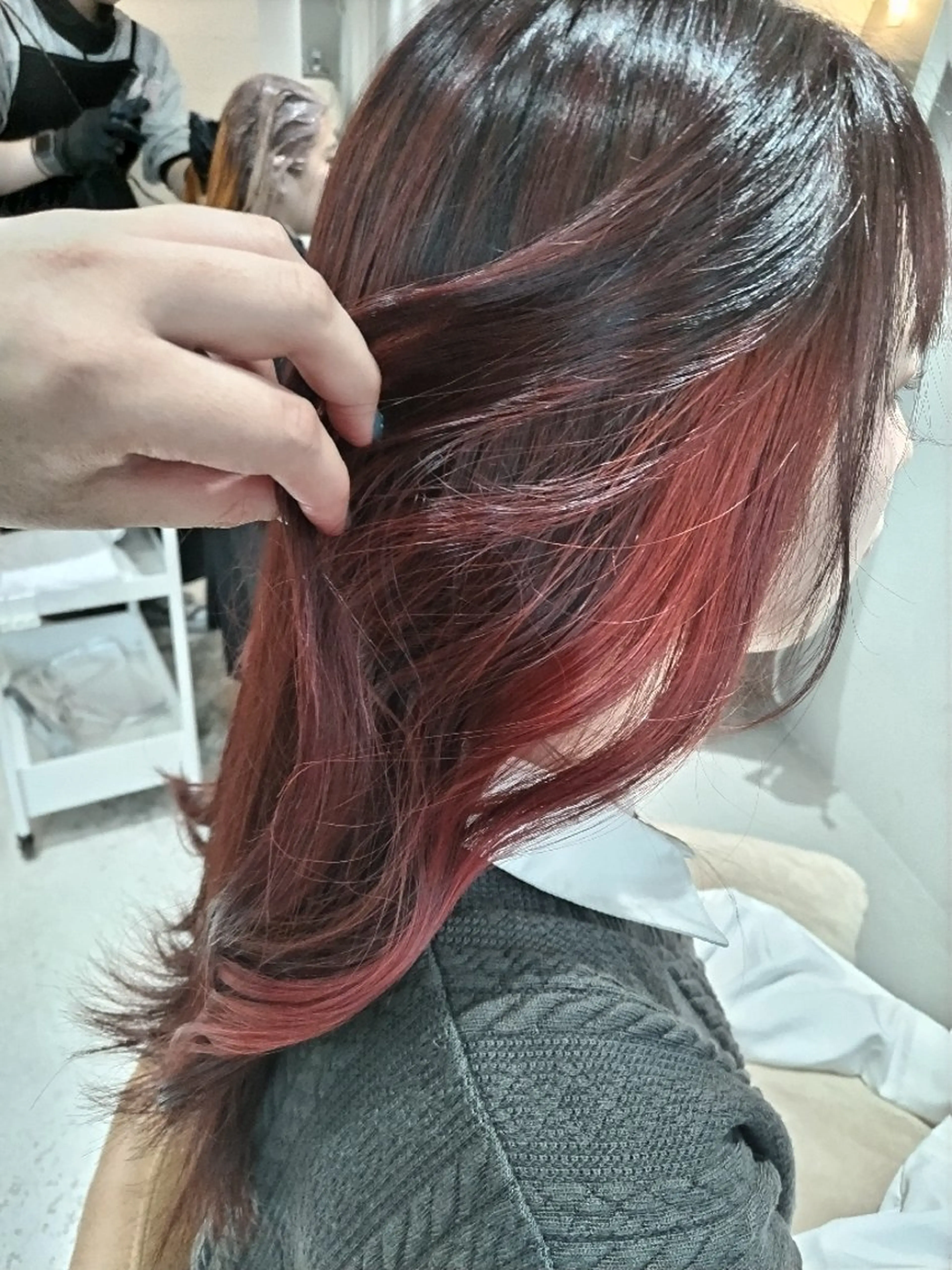 カラー ブリーチ ブラウンカラー インナーカラー ピンクカラー 🌸花屋併設🌸石垣 友基のヘアスタイル