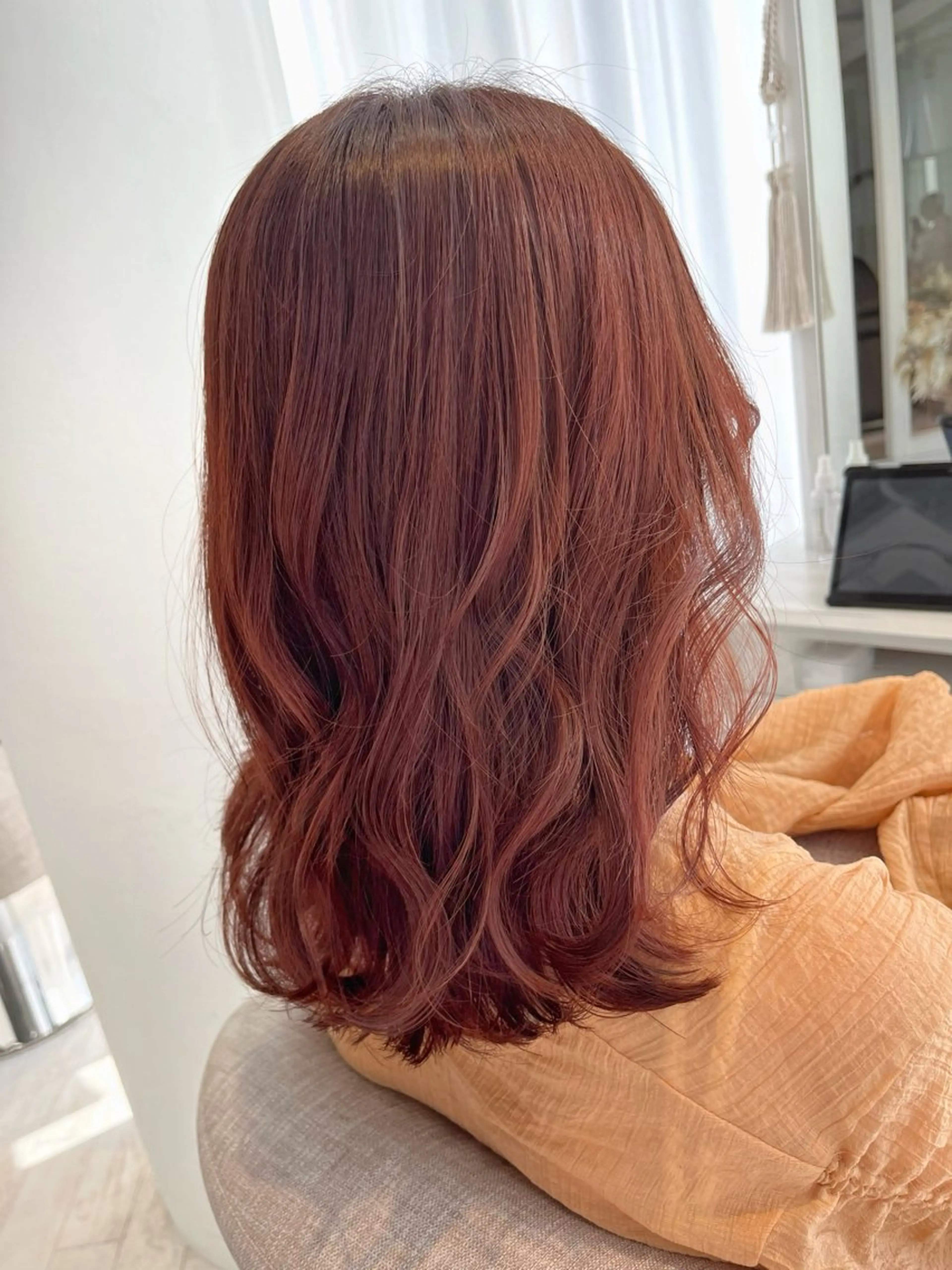 セミロング ピンクラベンダー カット ヘアカラー ボブ/レイヤー/ 茉莉花のヘアスタイル