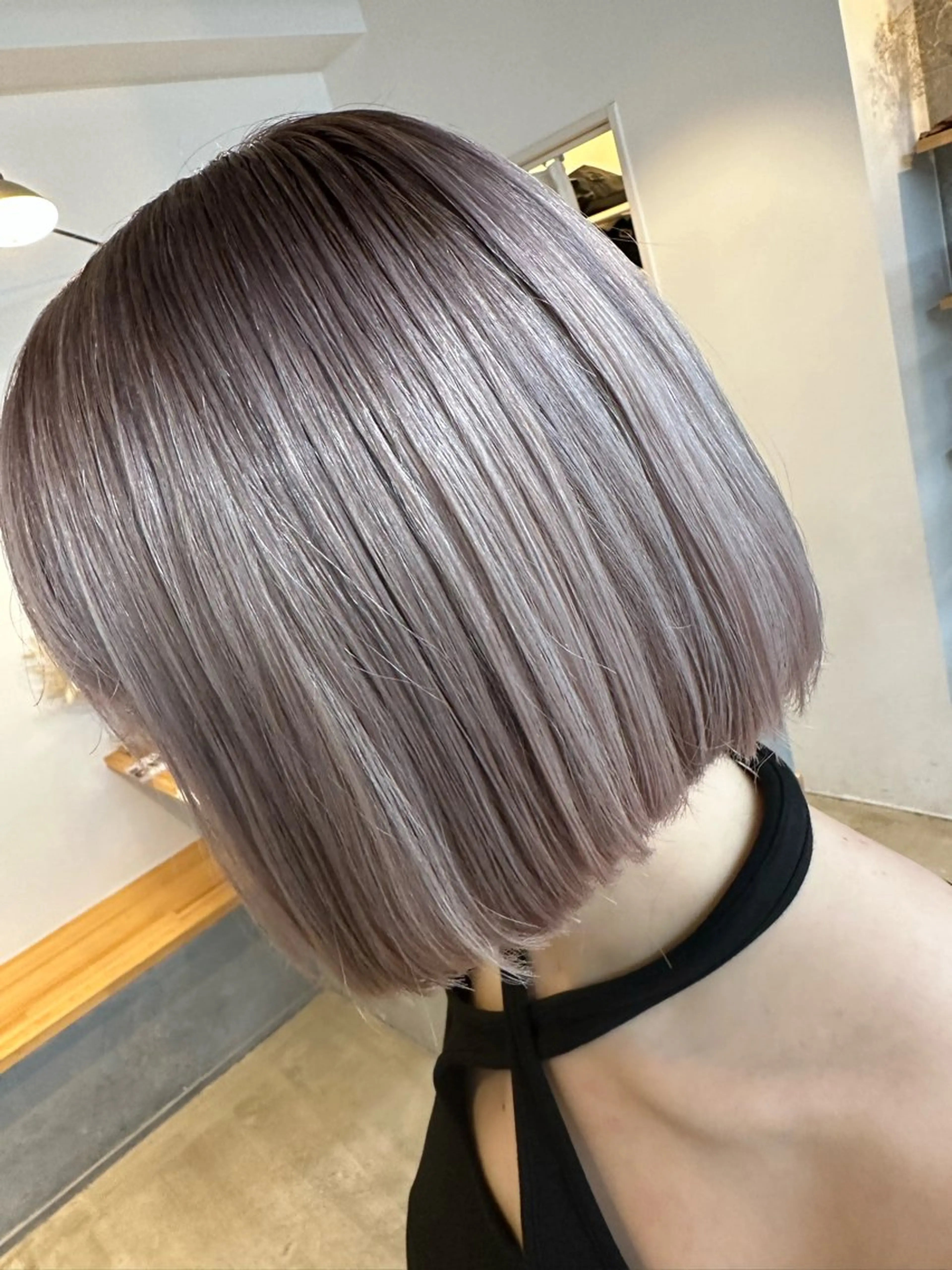 ショート カラー ブリーチ毛縮毛矯正 👑山口のヘアスタイル