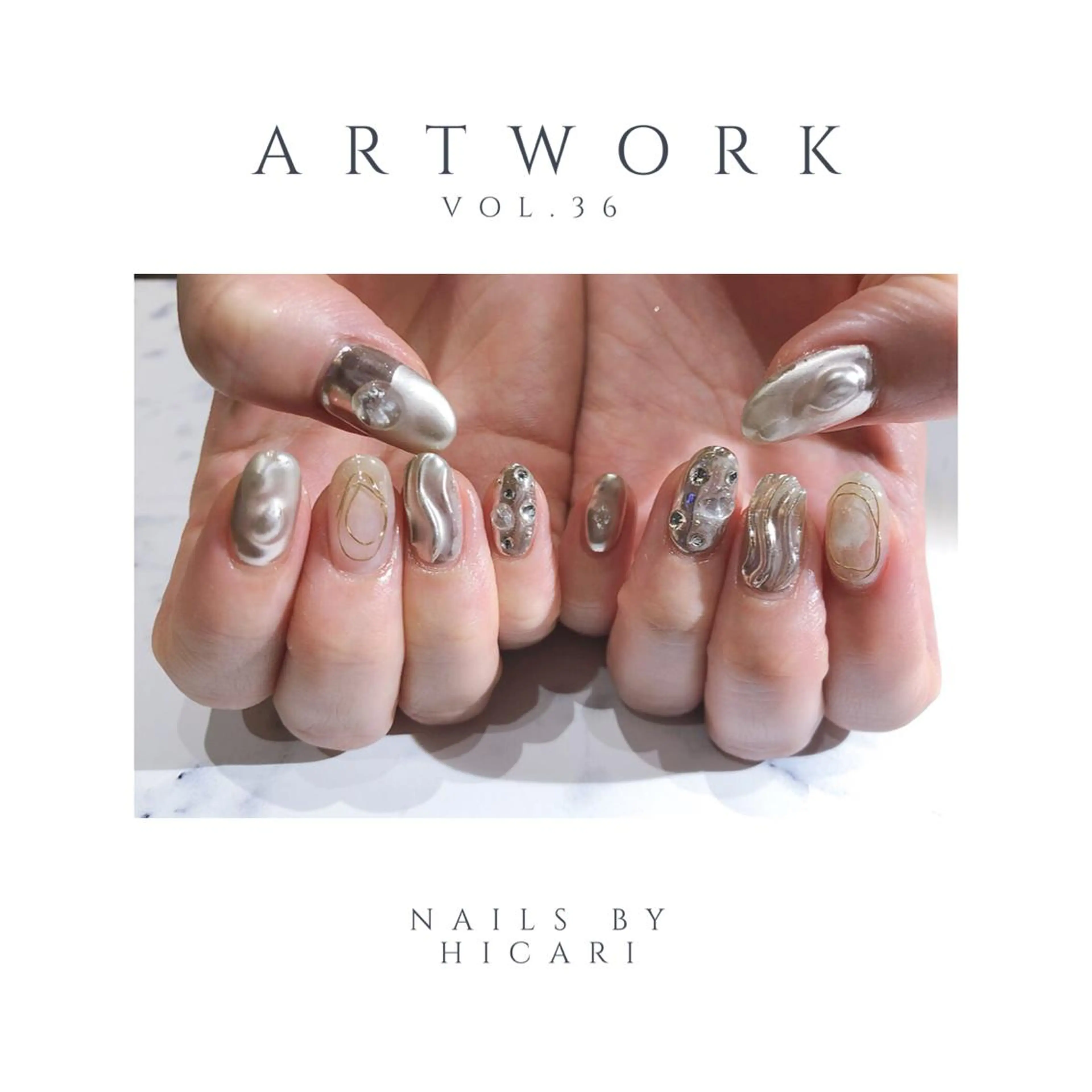 ショート カラー マツエク・マツパ ハンドネイル illum hicariのネイルデザイン