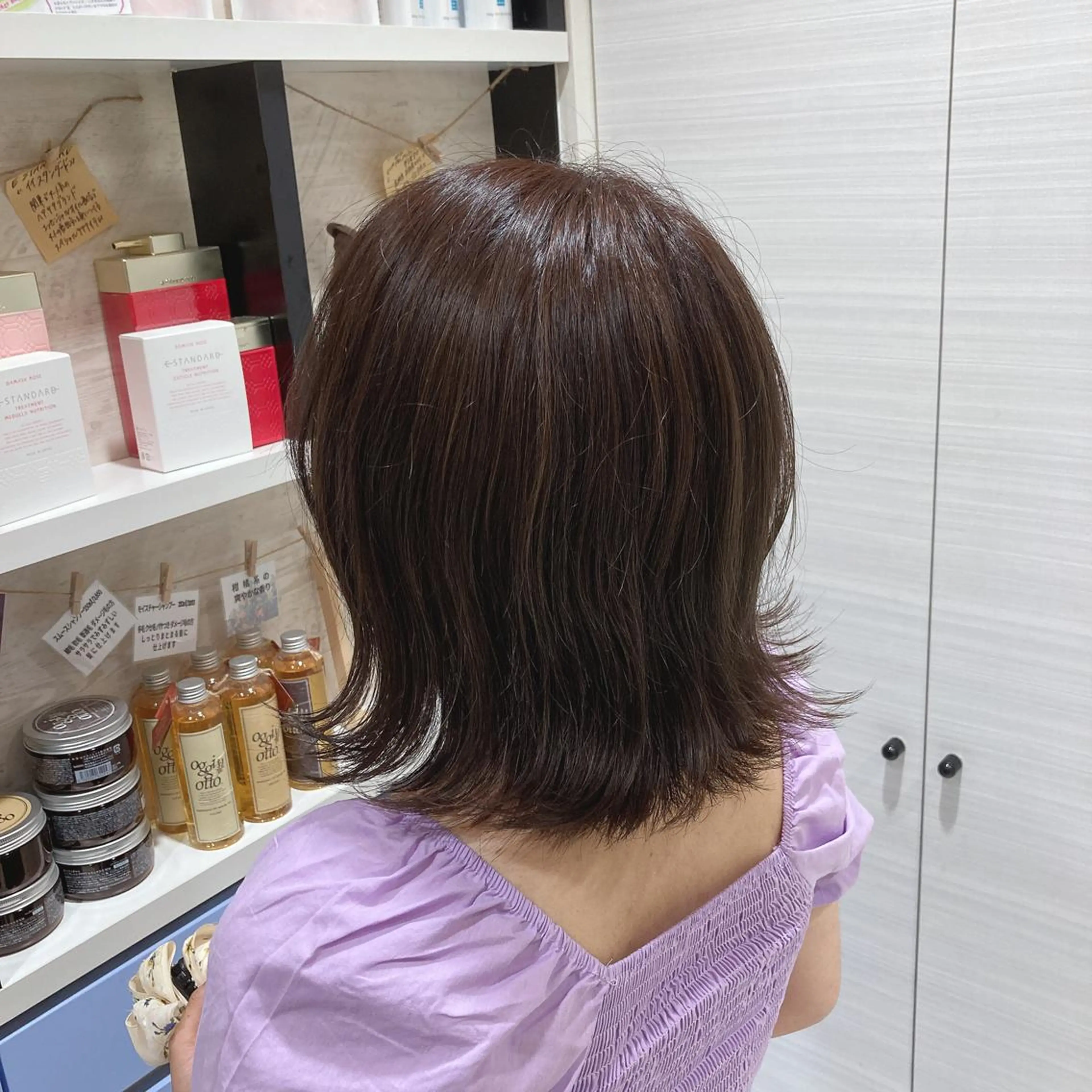 ミディアム カラー 上野湧太 髪質改善/艶カラーのヘアスタイル