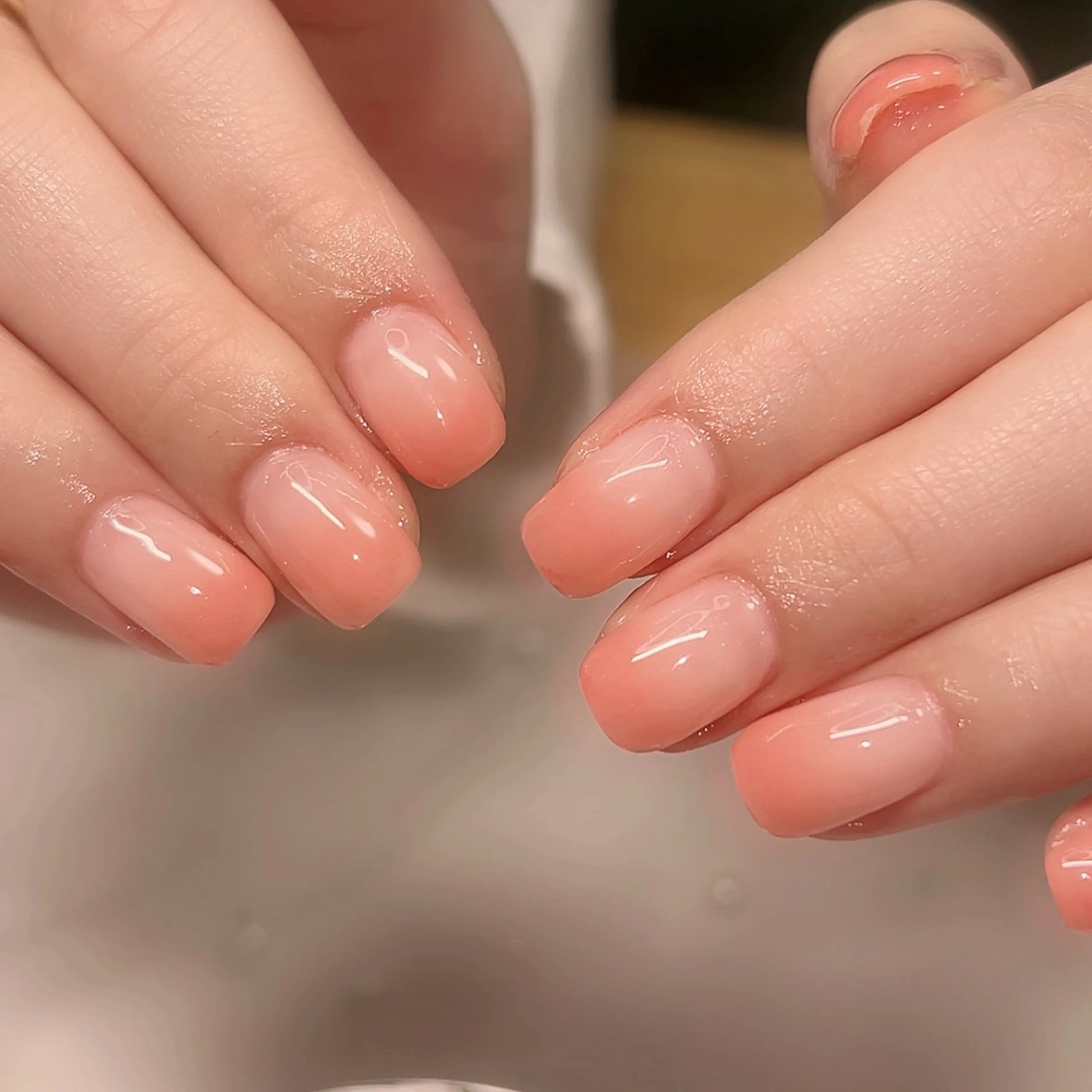 ネイル オフィスネイル ワンカラーネイル ピンク ハンドネイル Cute Tips nailのネイルデザイン