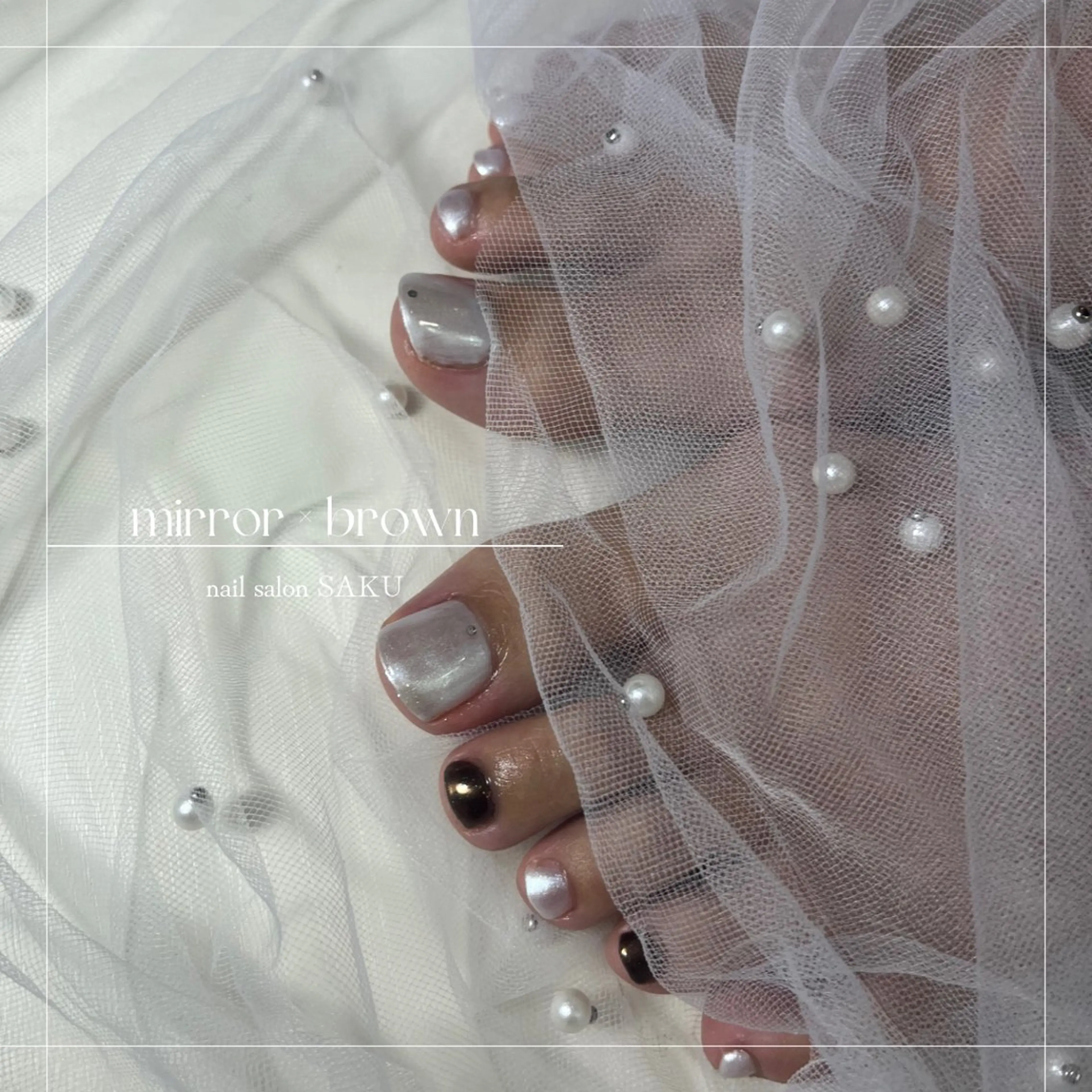 ネイル フットネイル ニュアンスネイル シンプルネイル フットネイル SAKU  nail[サクネイル]所属・SAKU nail 作島茜のネイルデザイン