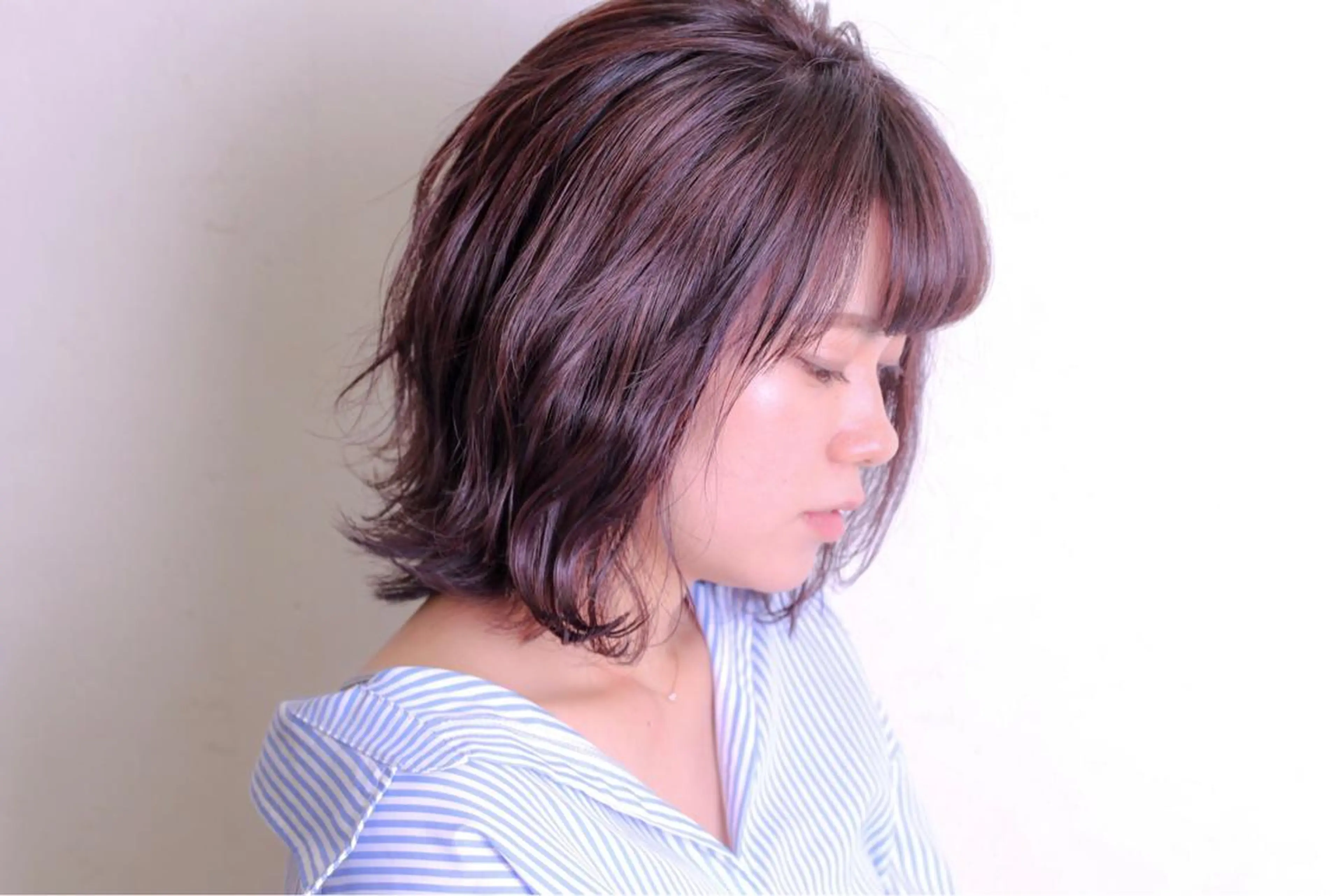 ミディアム カラー 永野 成知のヘアスタイル