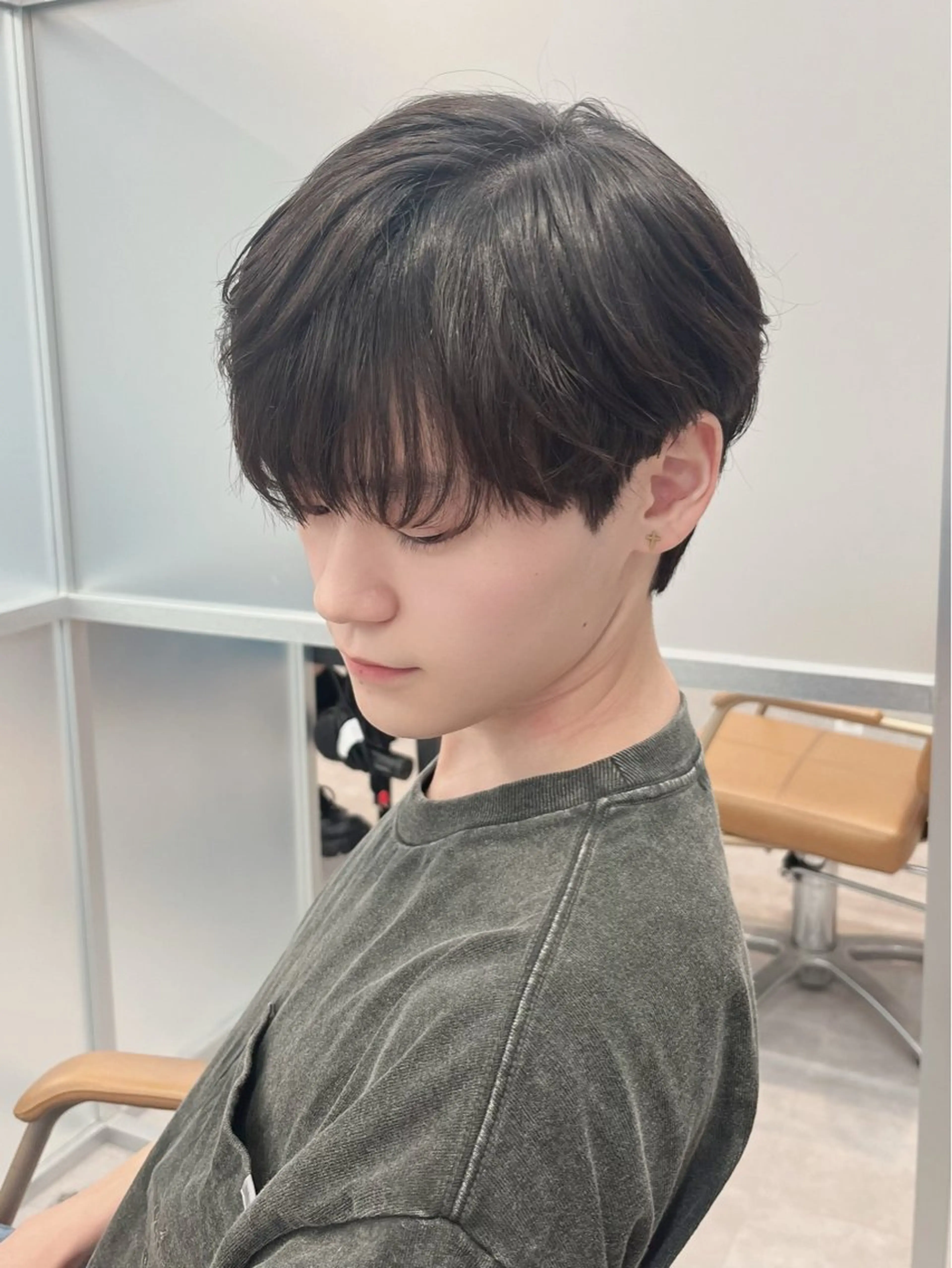 ショート シースルーバング ショートヘア YUZUKI／ 韓国風／メンズカットのヘアスタイル