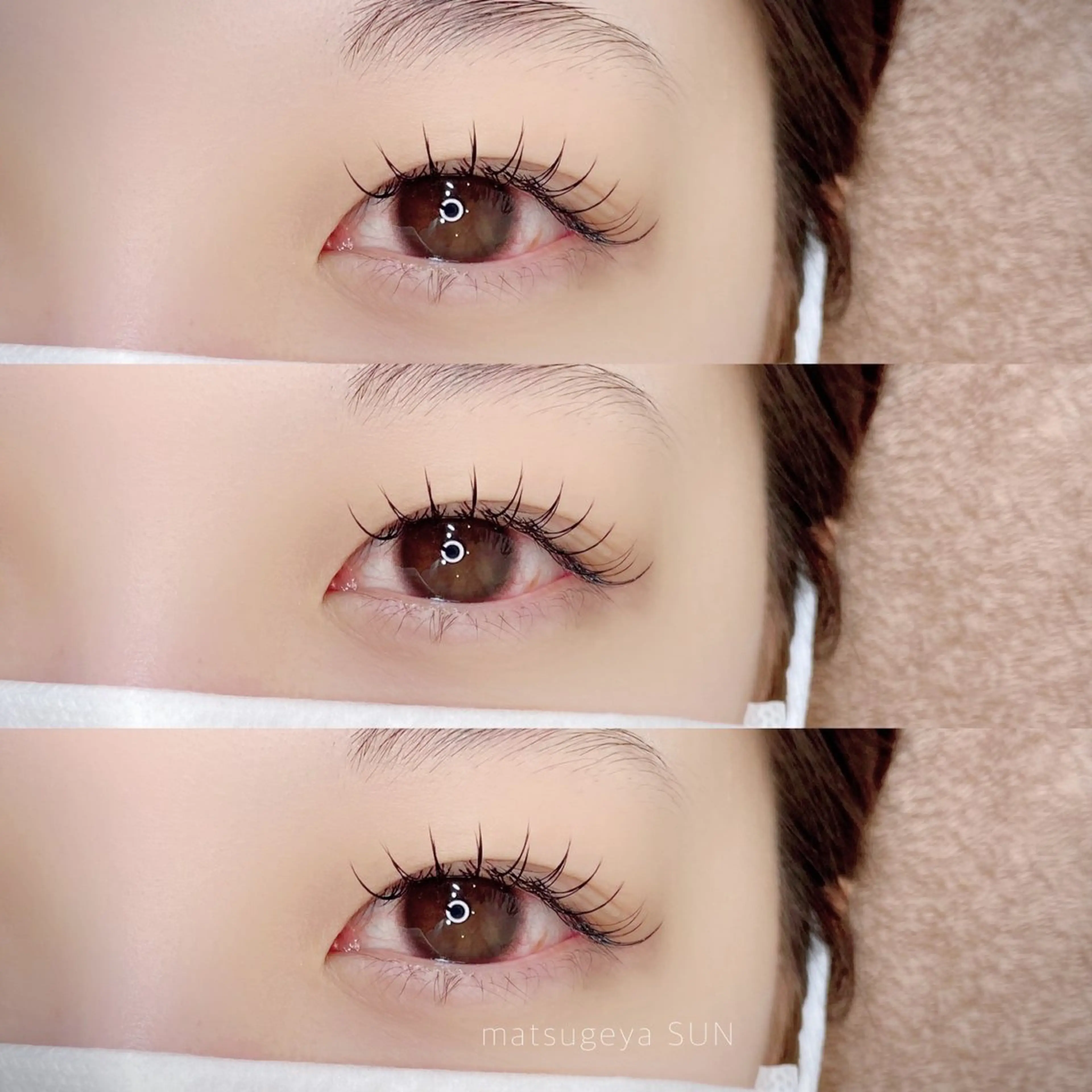 マツエク・マツパ カットスタジオピエロ所属・若江岩田マツエク SUNのマツエク・マツパデザイン