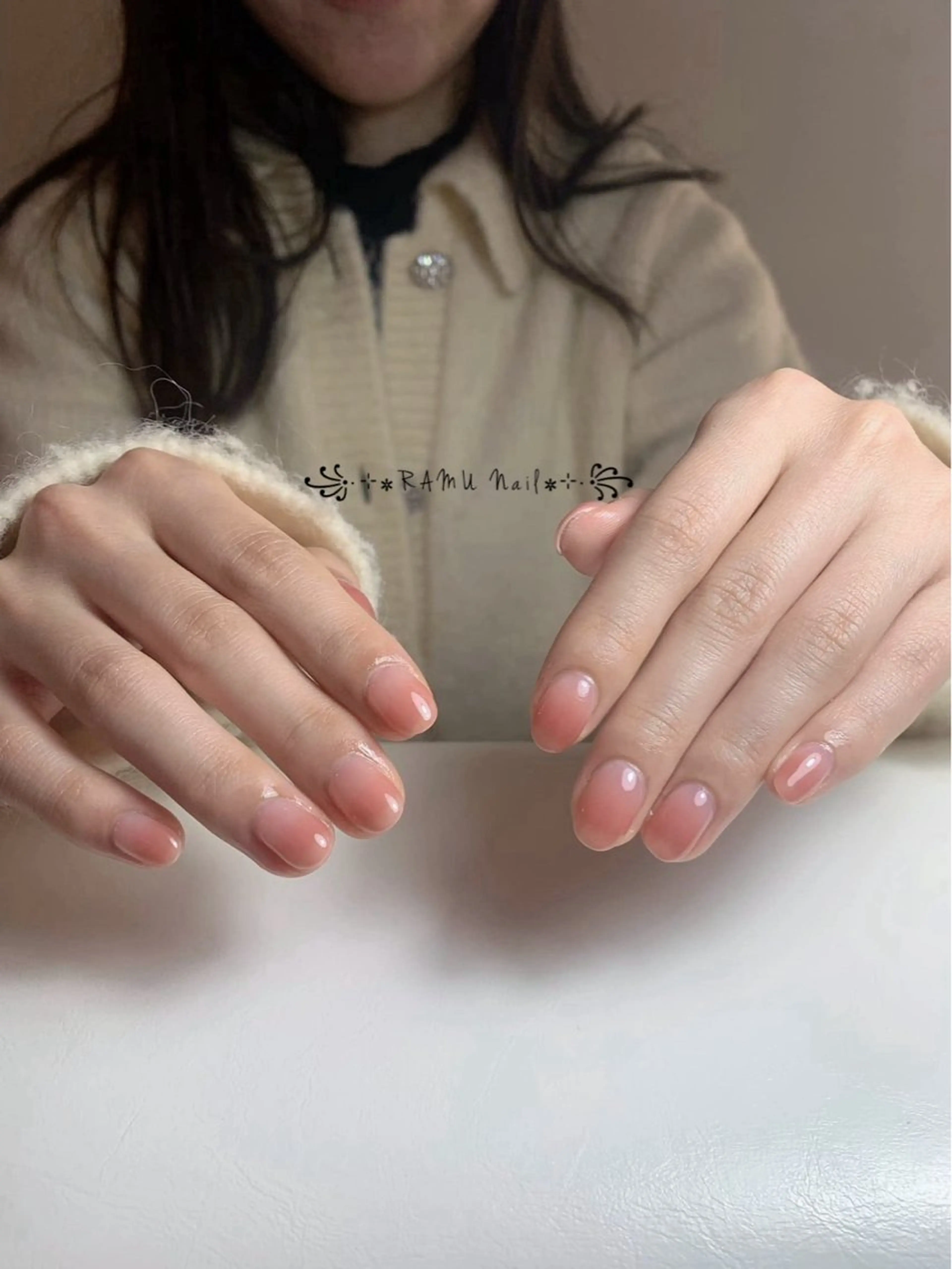 ネイル 韓国ネイル 冬ネイル ハンドネイル RAMU Nail 恵比寿店のネイルデザイン