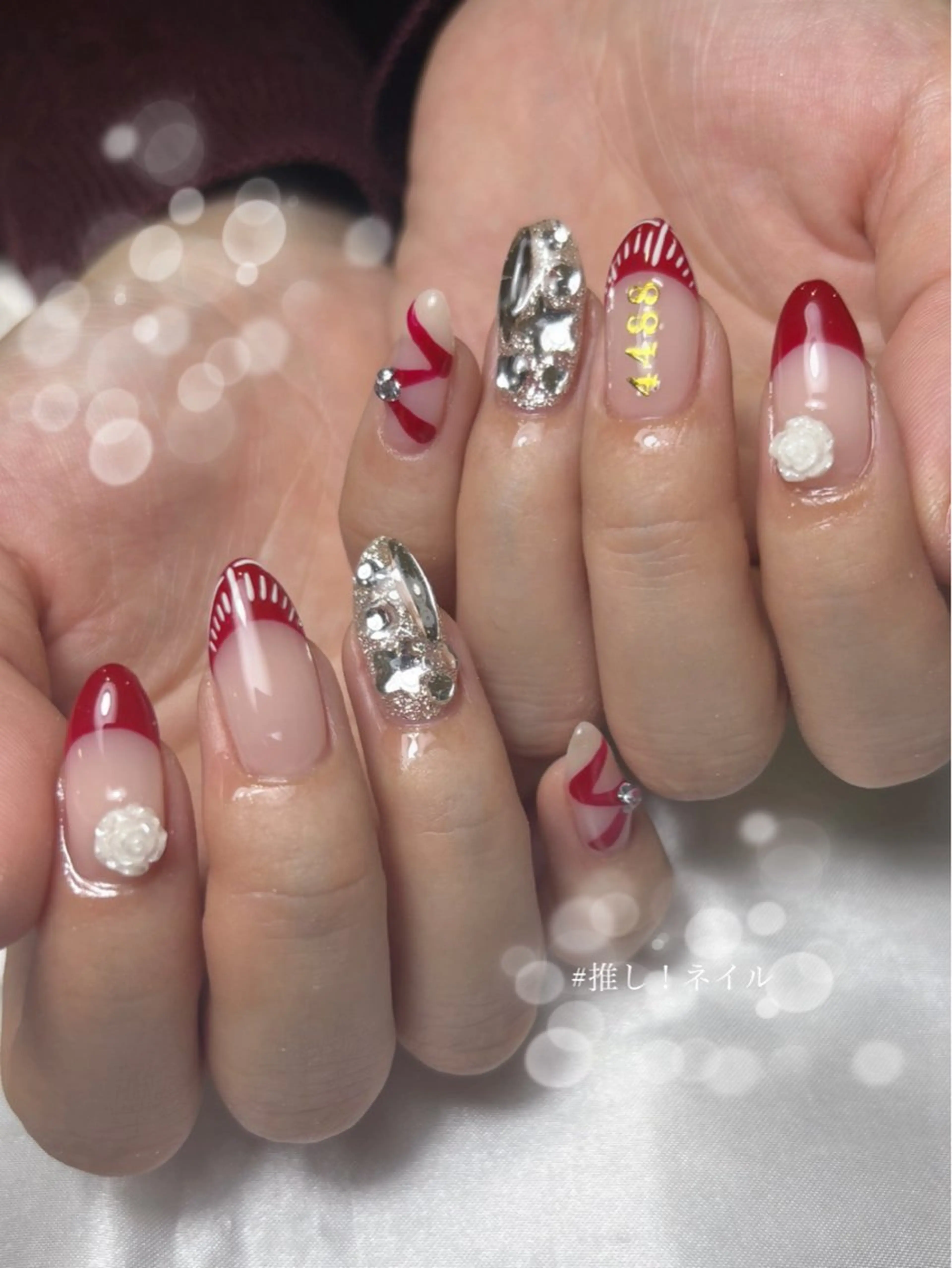 ネイル mofie🤍ユミ/ 恵比寿/パラジェルのネイルデザイン