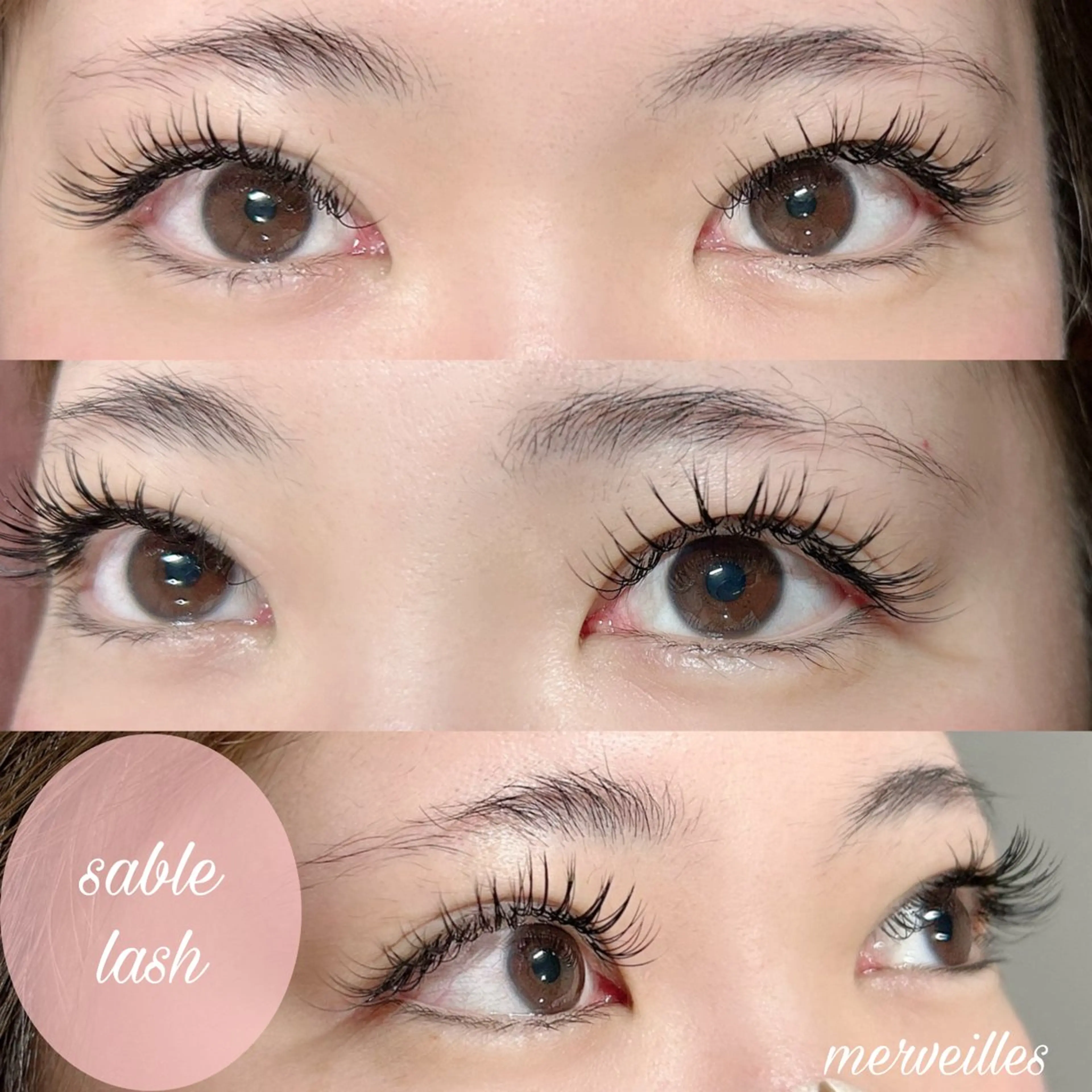 マツエク・マツパ 付け放題 セーブル マツエク merveilles所属・まつげ/整体/にきび ・アトピー専門サロンのマツエク・マツパデザイン