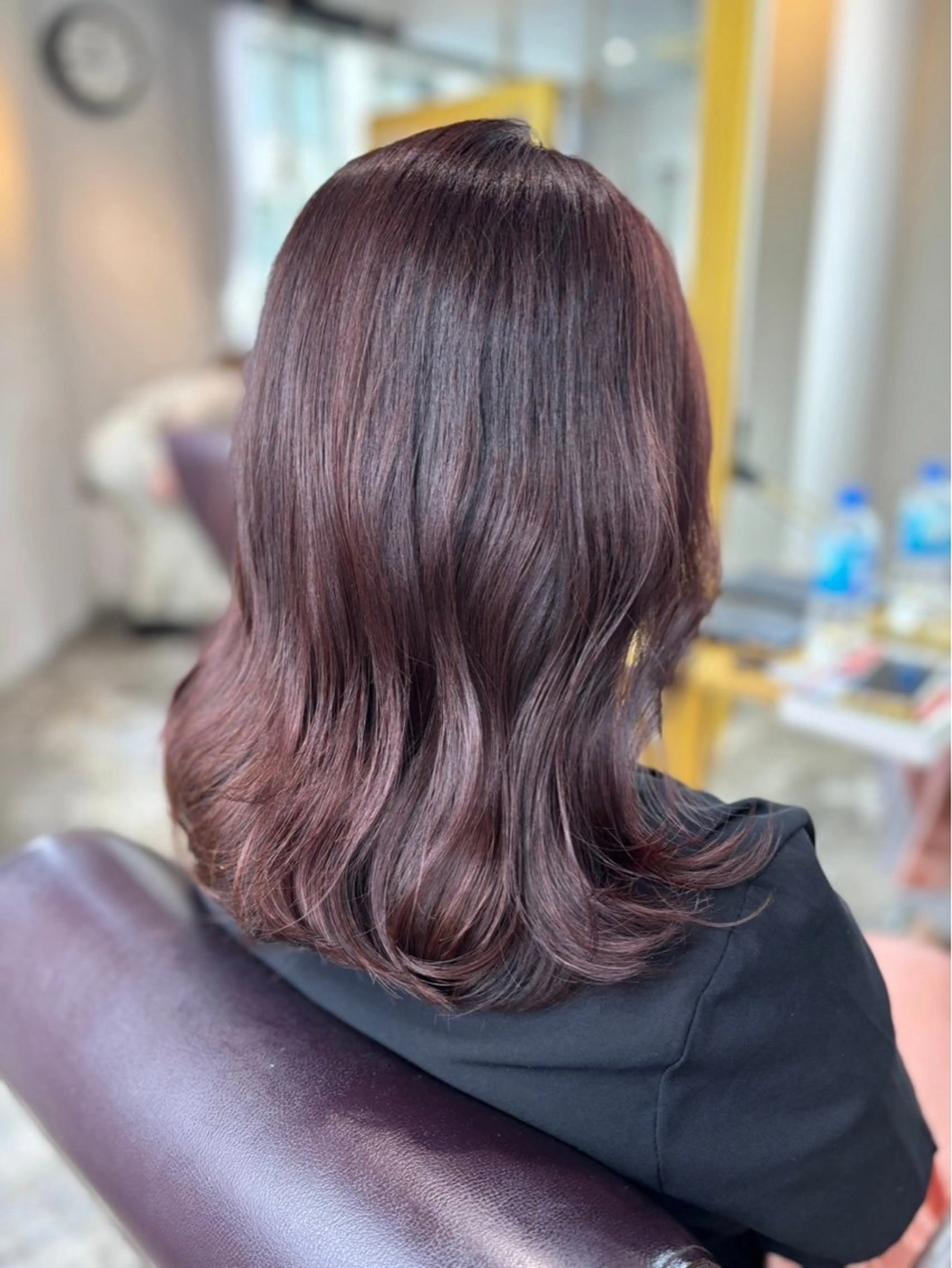 セミロング カラー ヘアカラー 縮毛矯正／髪質改善 🌼mizukiのヘアスタイル