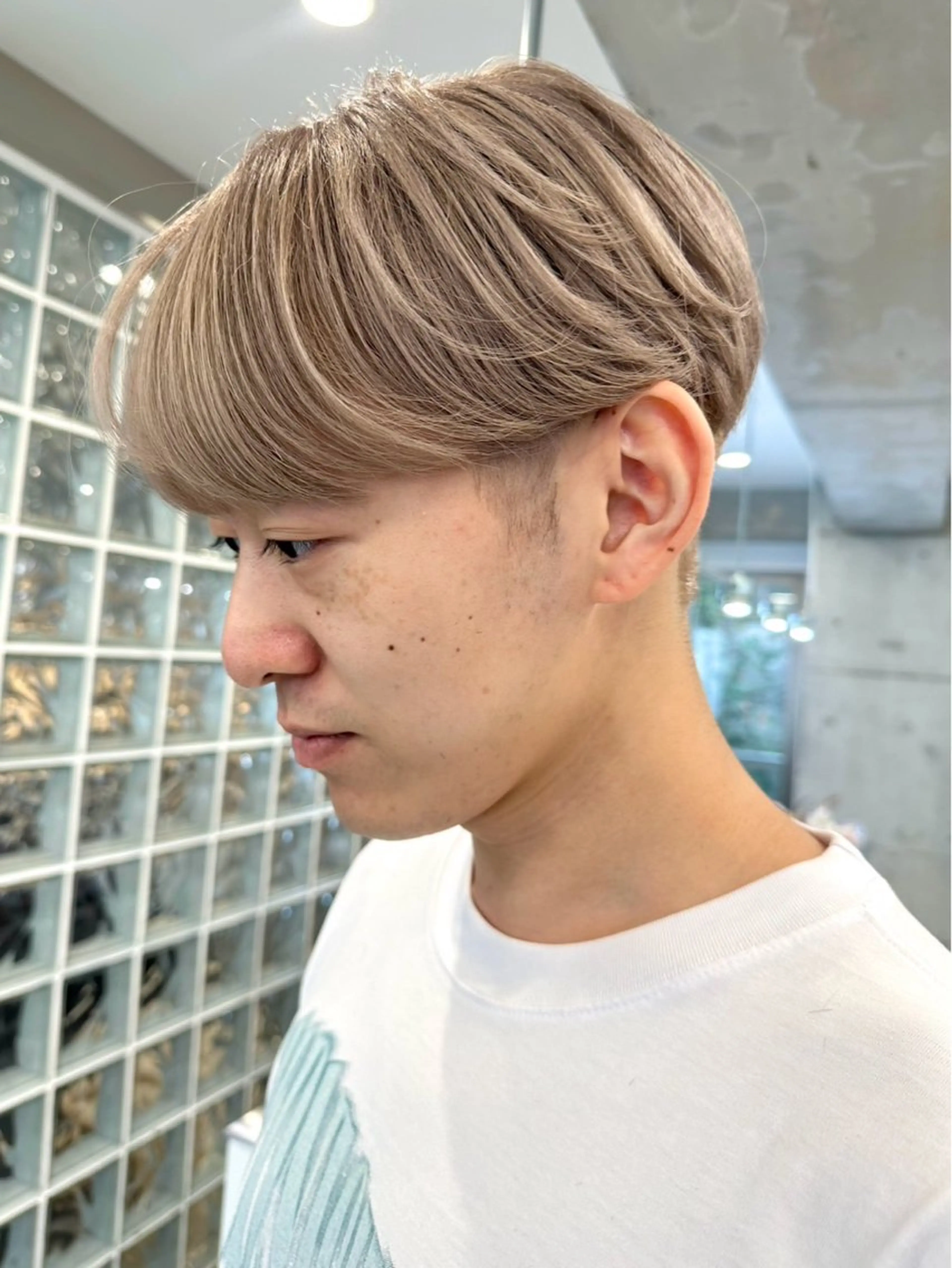 ショート メンズ cinq   PROJECT所属・ミルクティーベージュ /ボブ/あげは🎀のヘアスタイル