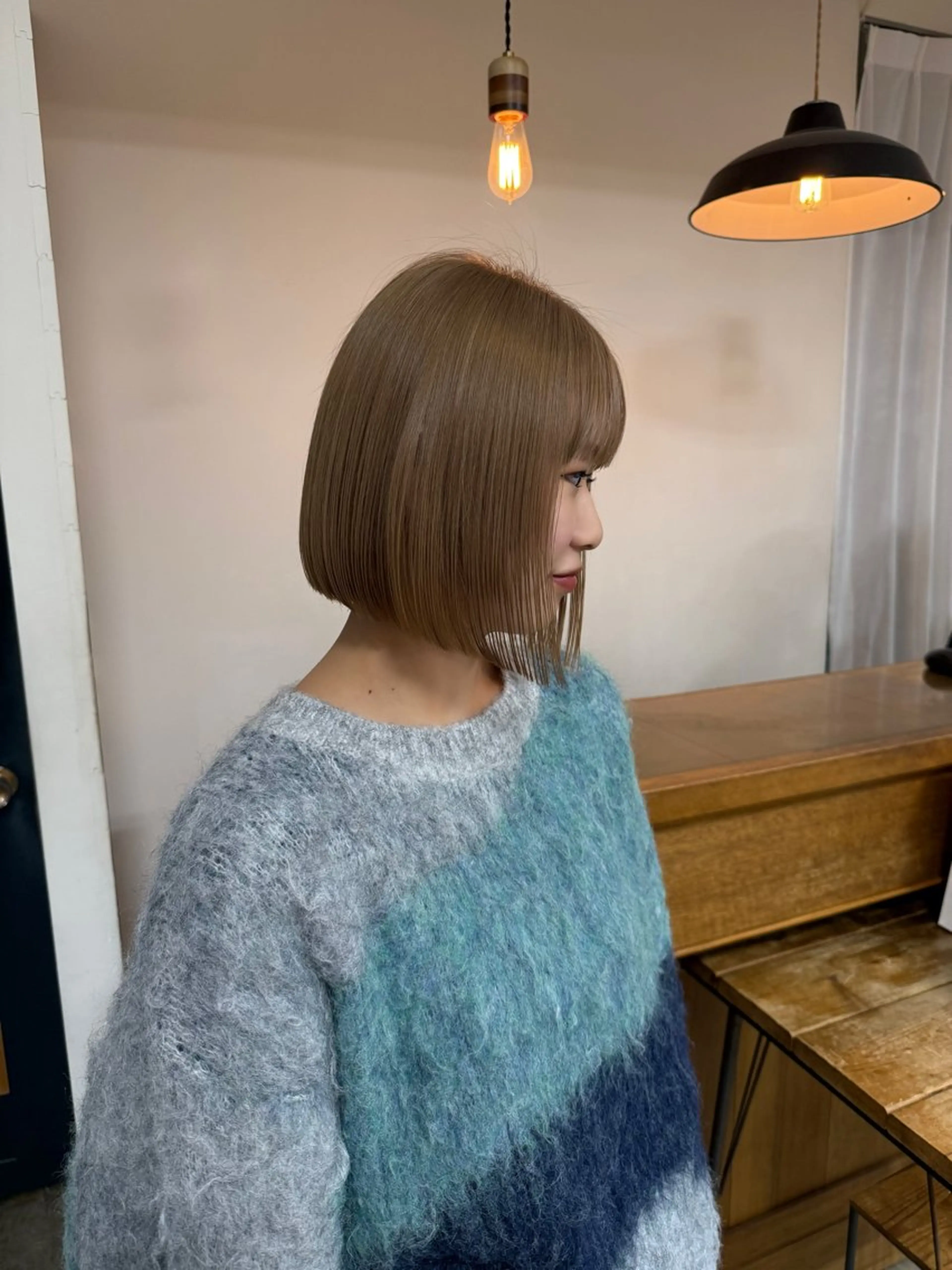 ショート ヘアカラー トリートメント まろやか透明感カラー ♡MANAのヘアスタイル