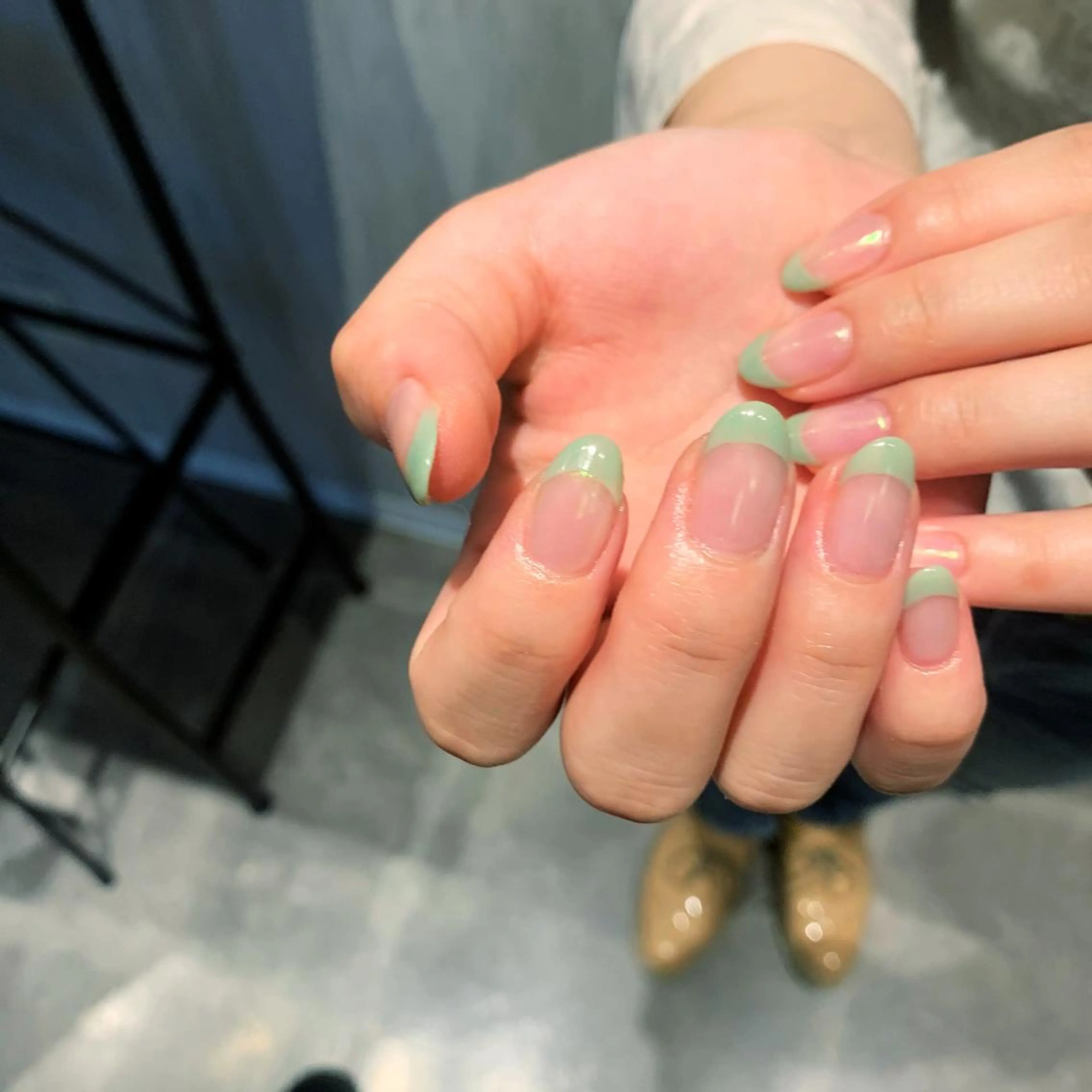 ネイル オーロラネイル ニュアンスネイル 《ニュアンスネイル》 risaのネイルデザイン