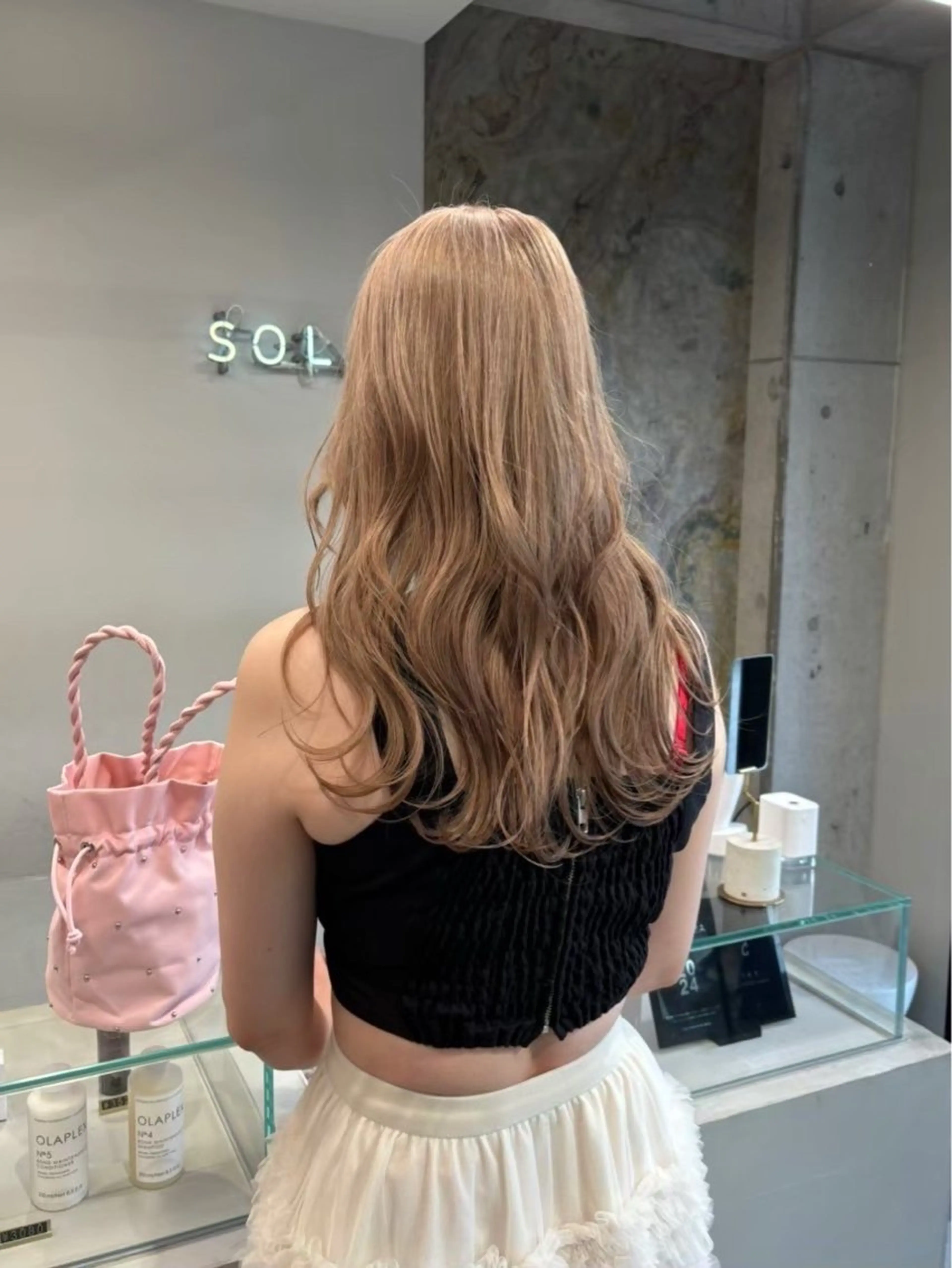 ロング カラー ヘアアレンジ ヘアカラー SOL.JINGUMAE所属・原宿・デザインカラー YUI🤍ྀིのヘアスタイル