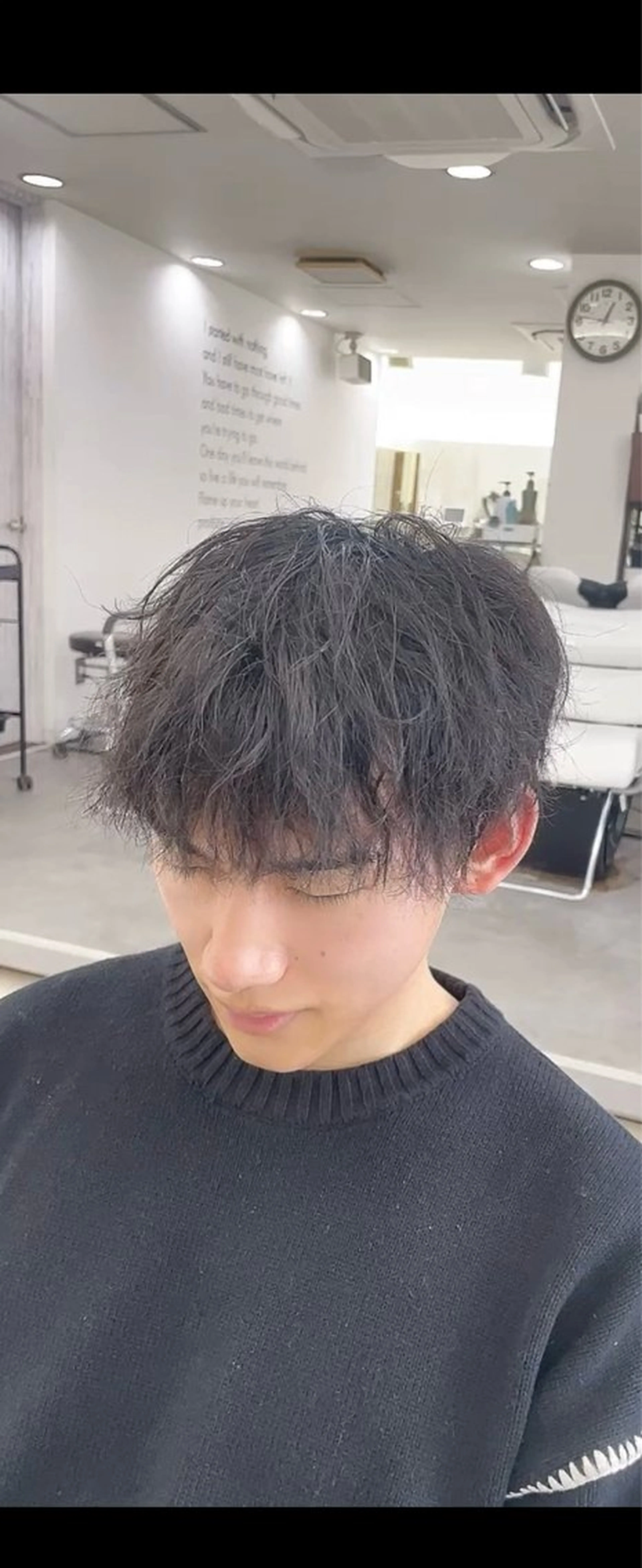 メンズ 成瀬メンズ パーマ清水大隼のヘアスタイル