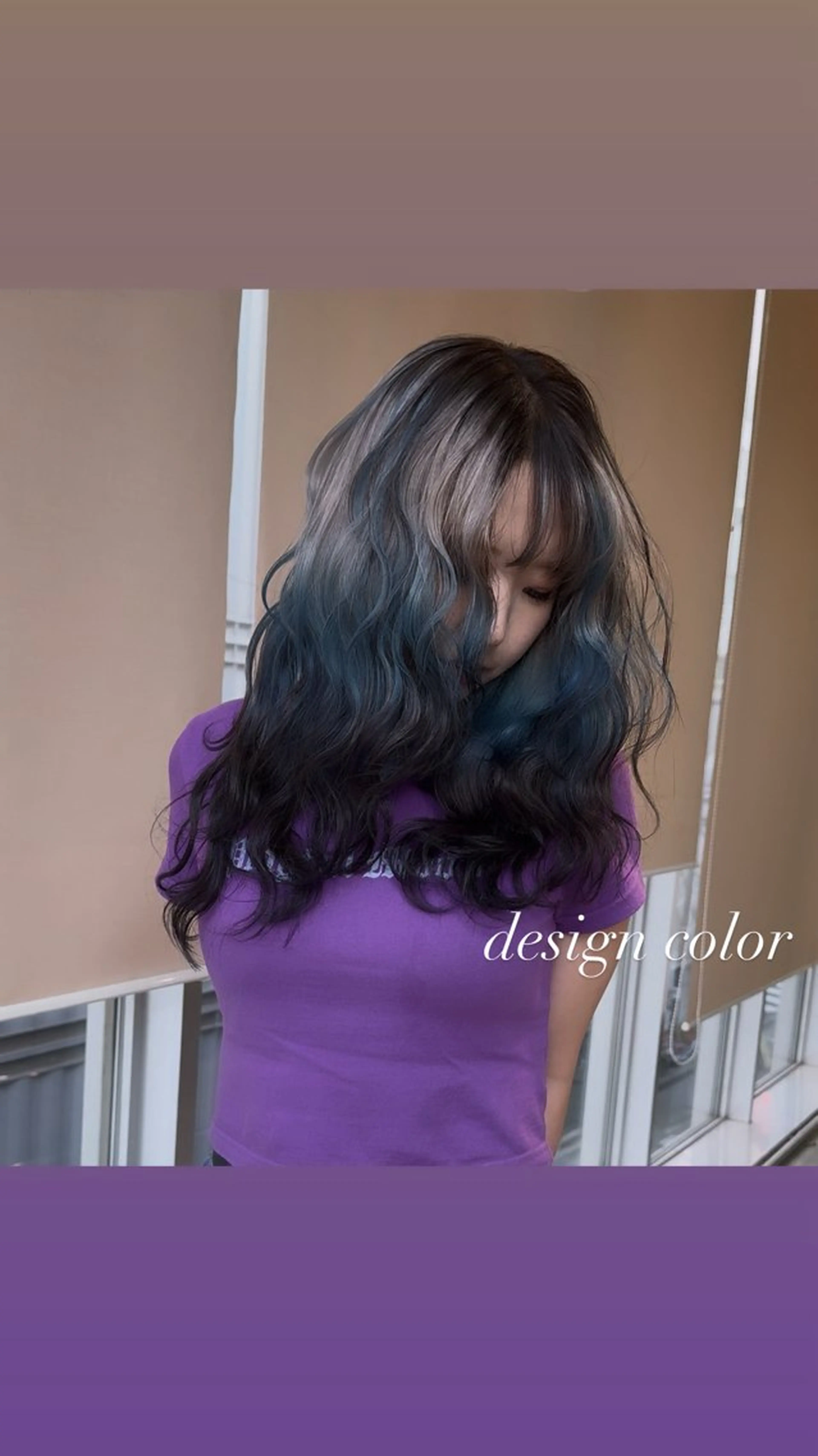 セミロング カラー カット ヘアカラー トリートメント ヘアセット 💜ハイトーン💛 マジカルかいちゃんのヘアスタイル