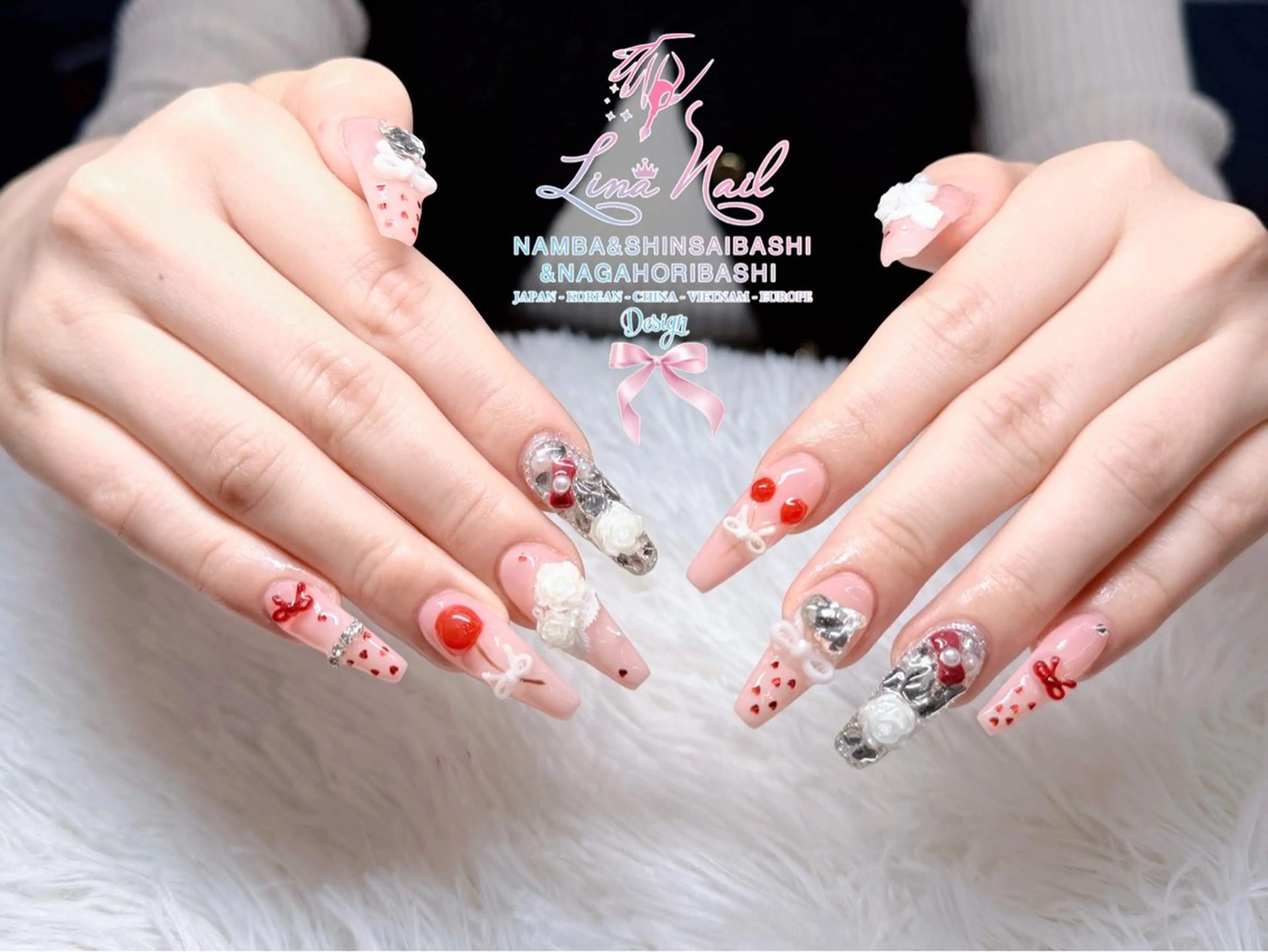 ネイル フットネイル ジェルネイル 持ち込み ネイルチップ ハンドネイル リナネイル 長堀橋店／東心斎橋店のネイルデザイン