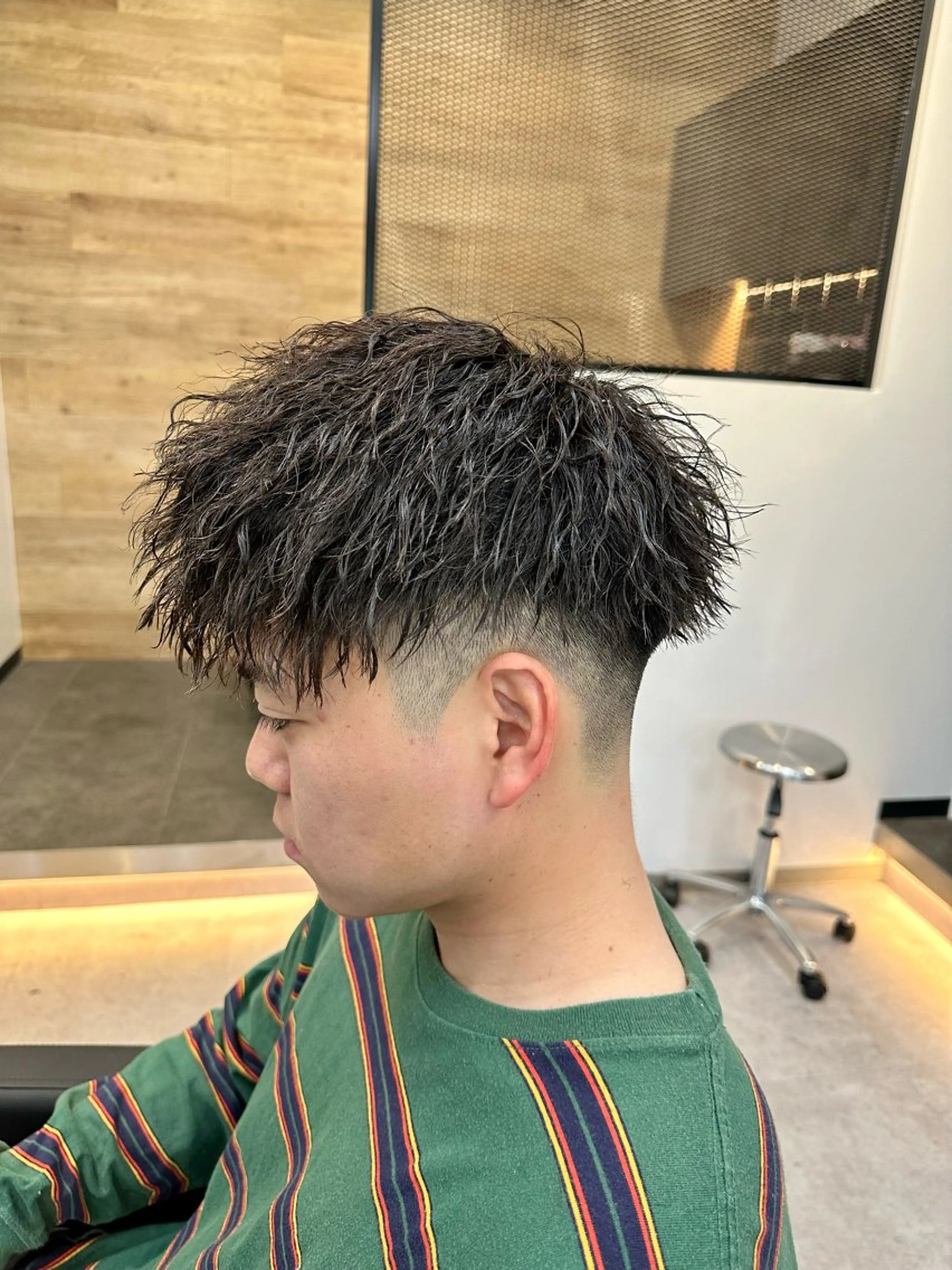 ショート パーマ カット パーマ 平内 賢人のヘアスタイル