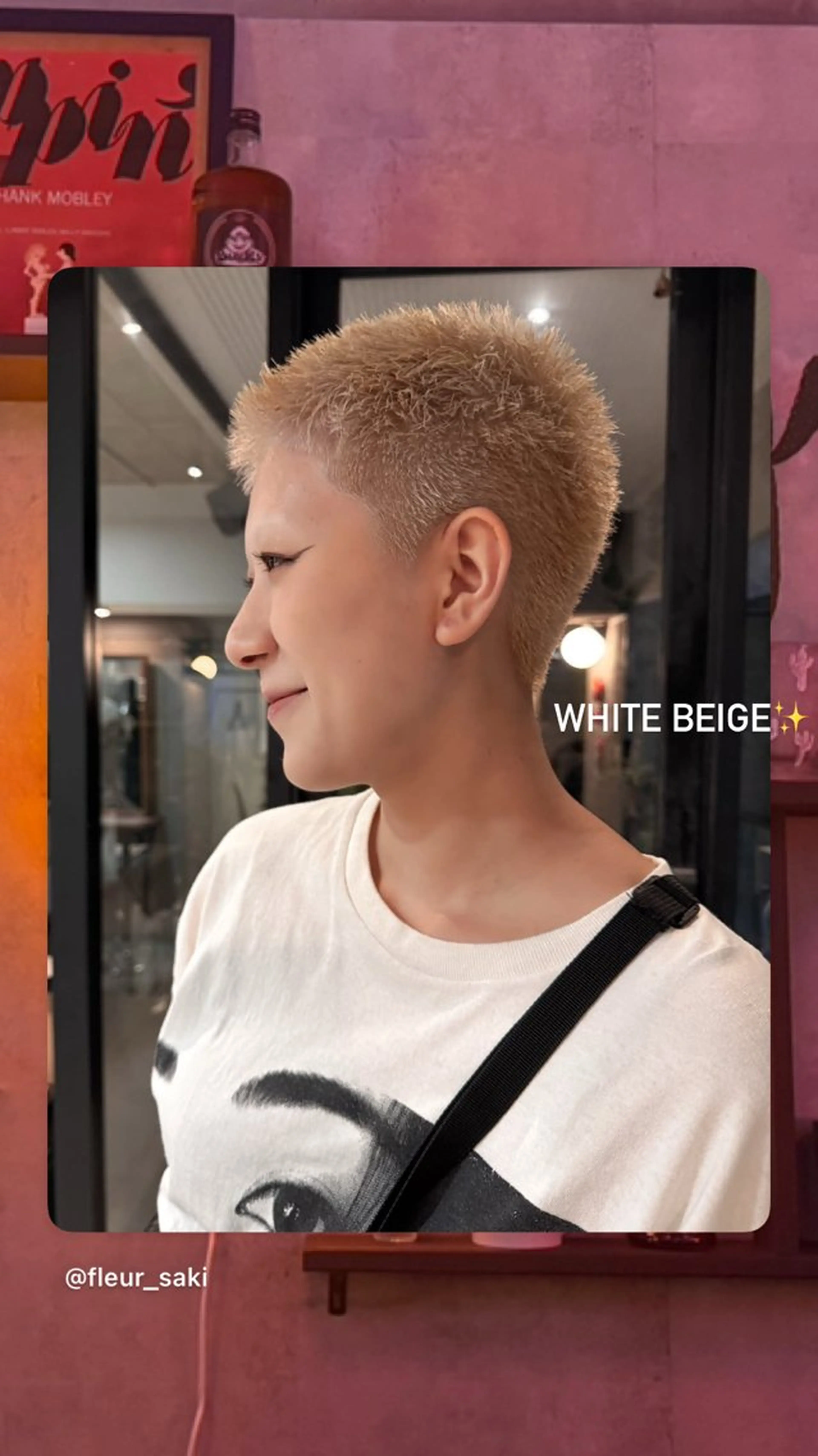 ショート カラー ヘアカラー saki/Insta fleur_sakiのヘアスタイル