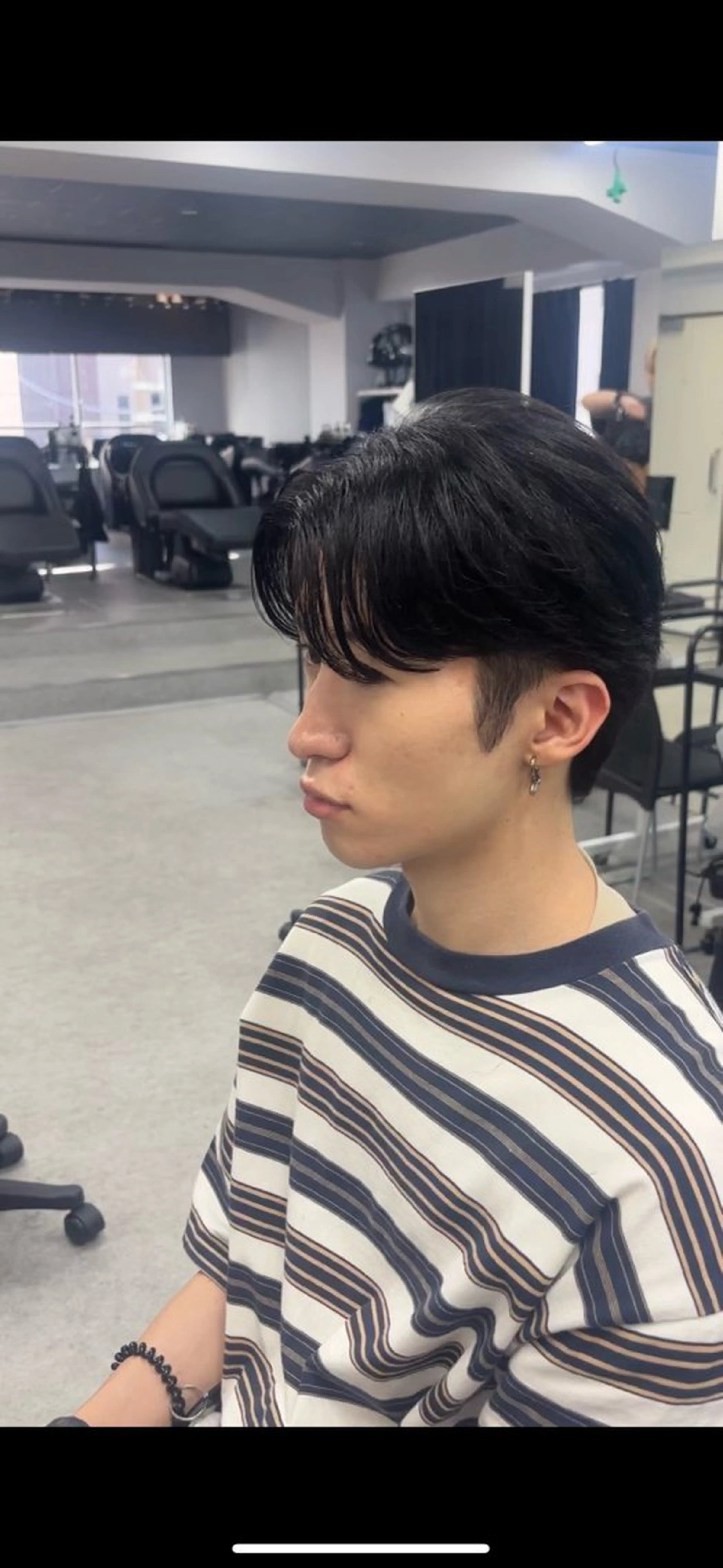 ショート パーマ メンズ センターパート トレンド🔥メンズ 特化⚡️網野裕希のヘアスタイル