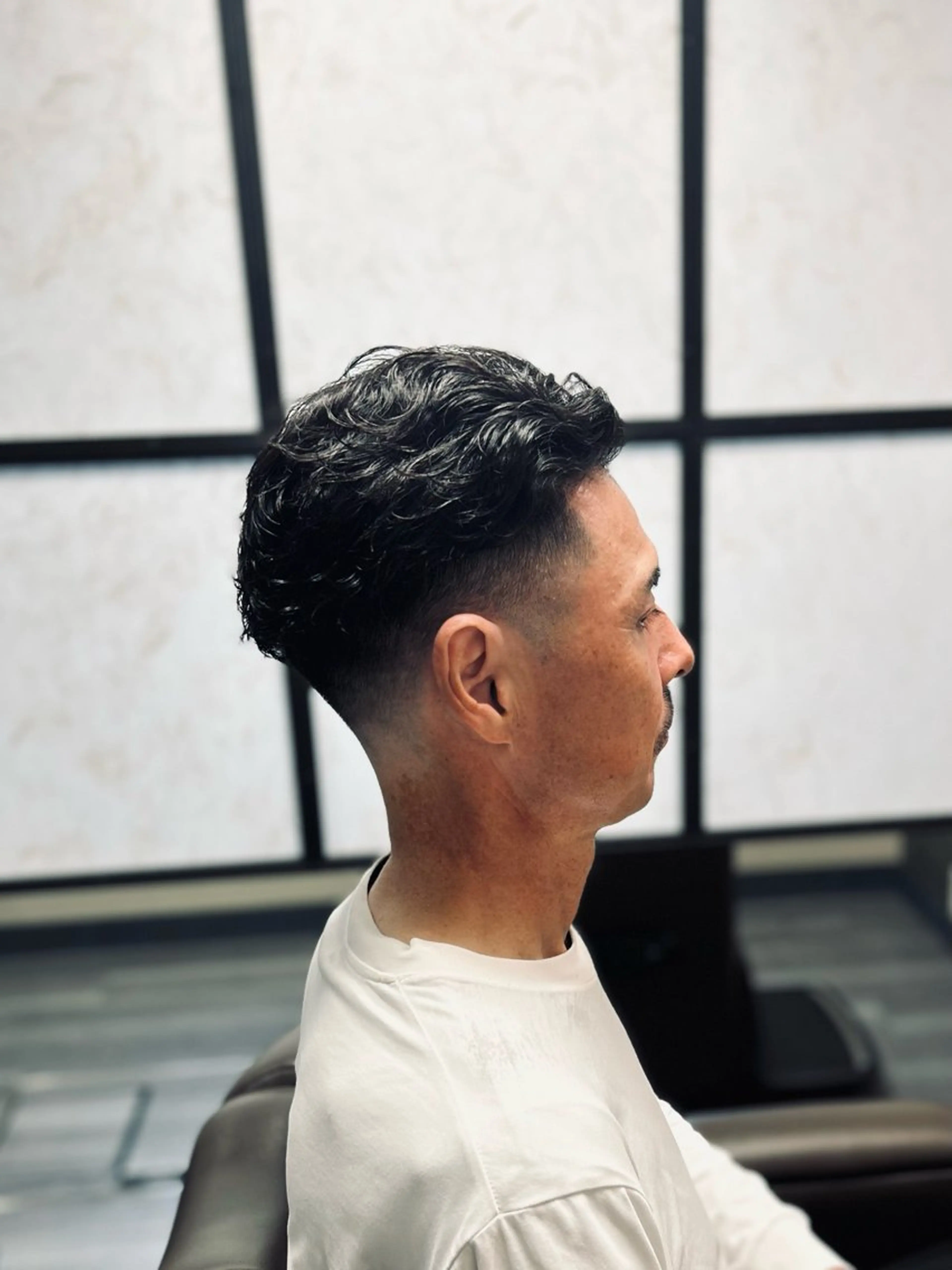 パーマ メンズ フェードカット カット パーマ メンズカット/ 雄大のヘアスタイル