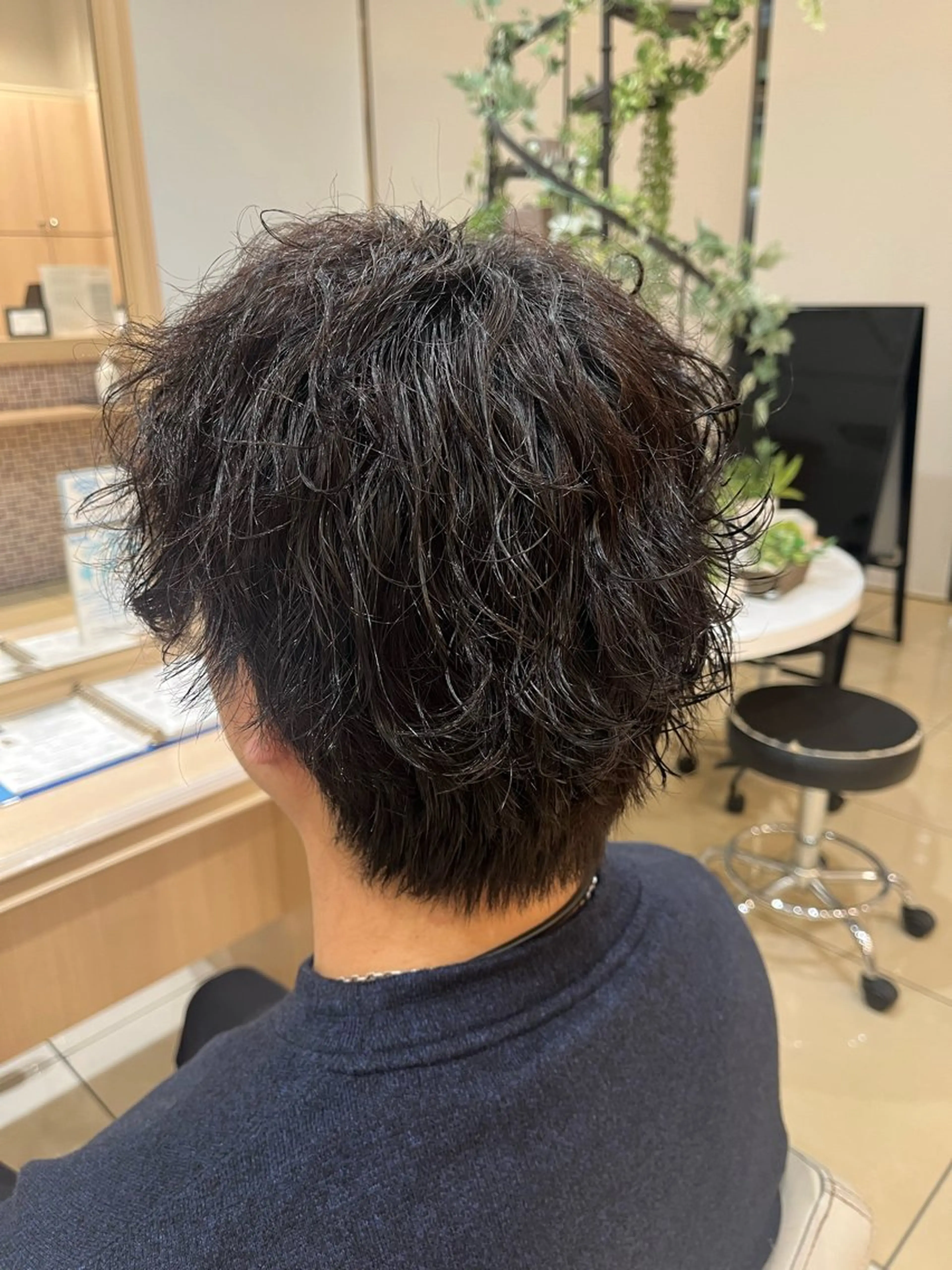 パーマ メンズ カット パーマ 森 瑠海のヘアスタイル