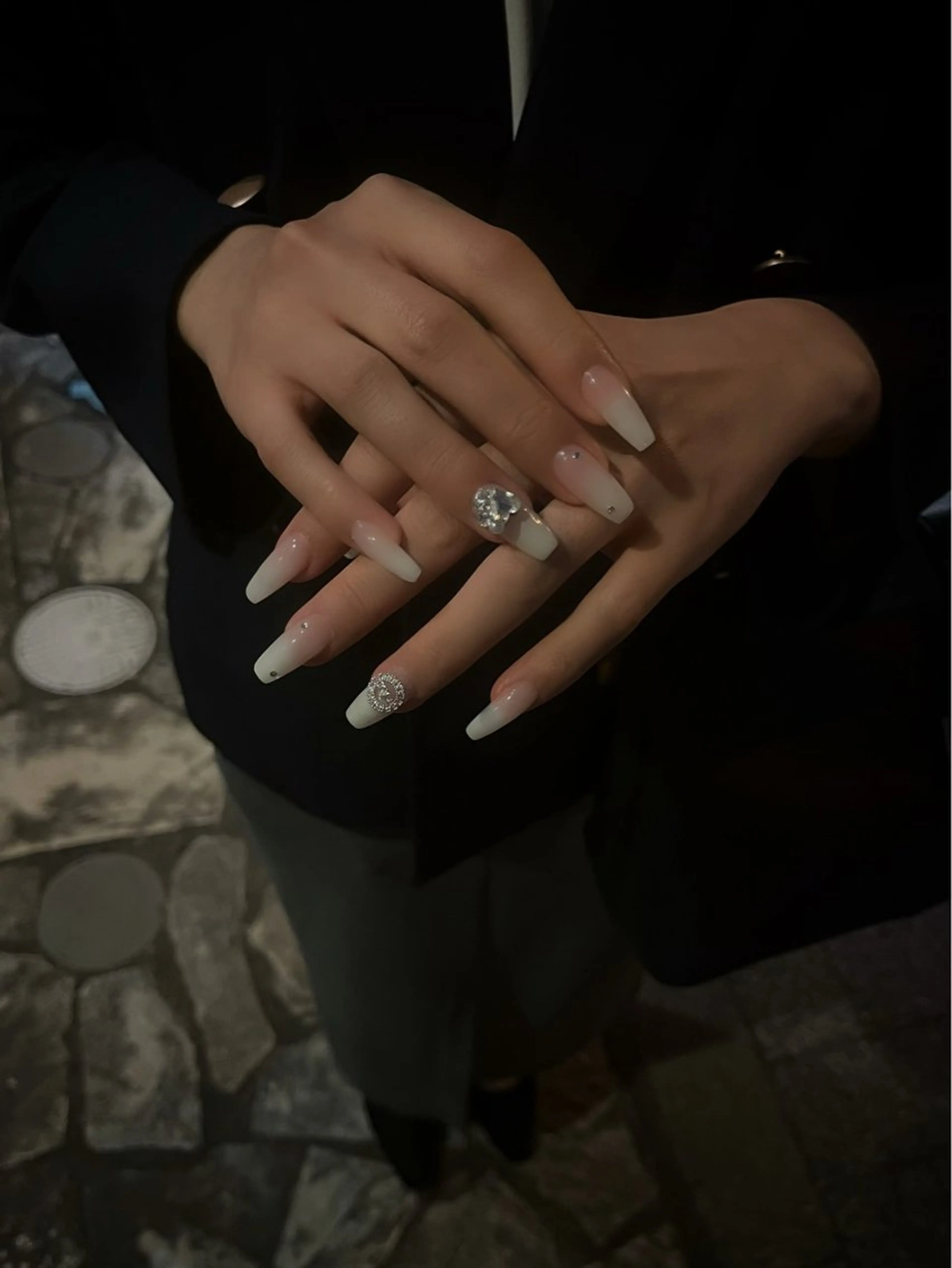 ネイル キラキラネイル マグネットネイル ワンカラーネイル スカルプネイル ワンホンネイル nine.🦋 YUKOのネイルデザイン