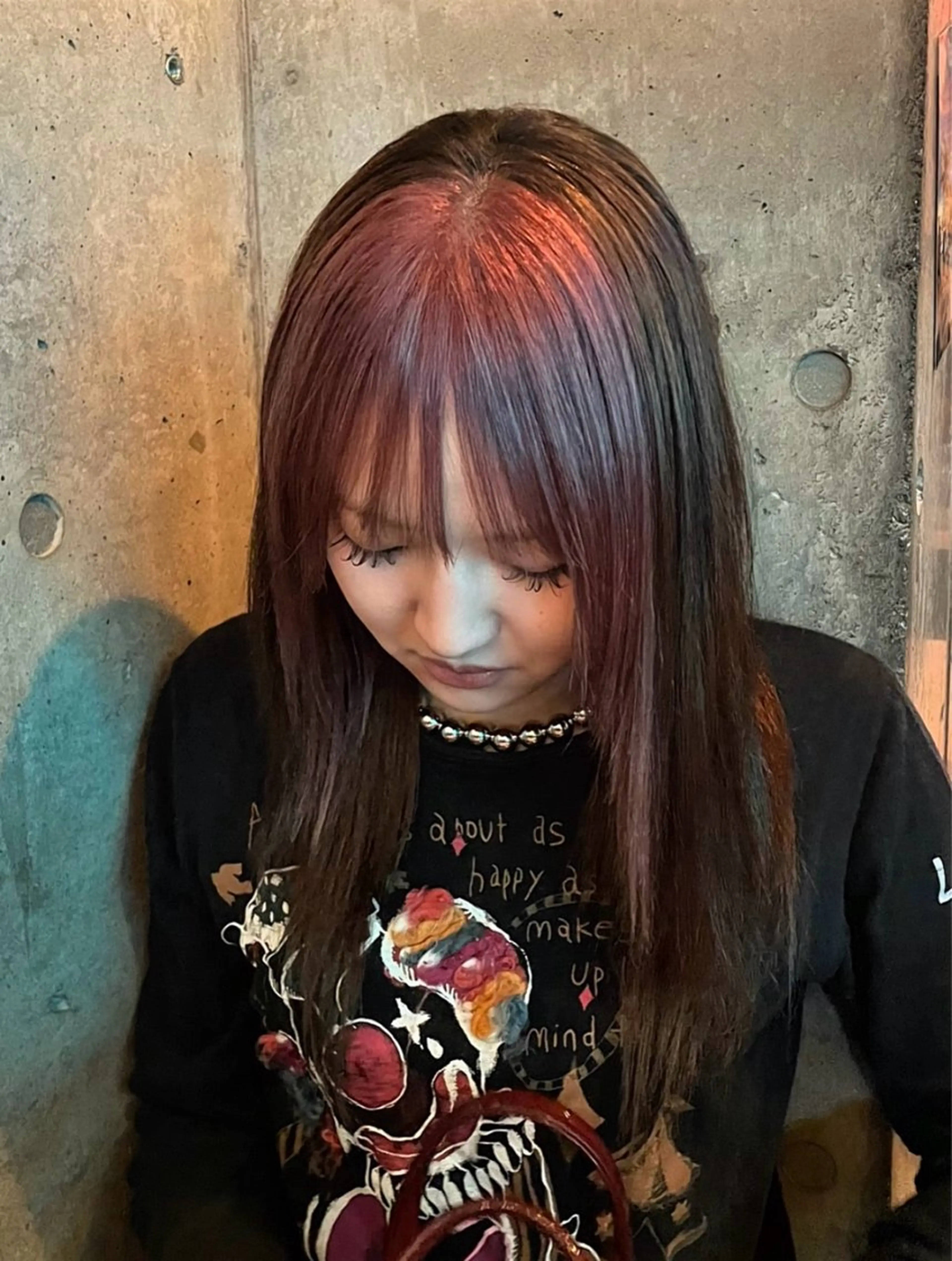 ロング カラー カラー まなみのヘアスタイル