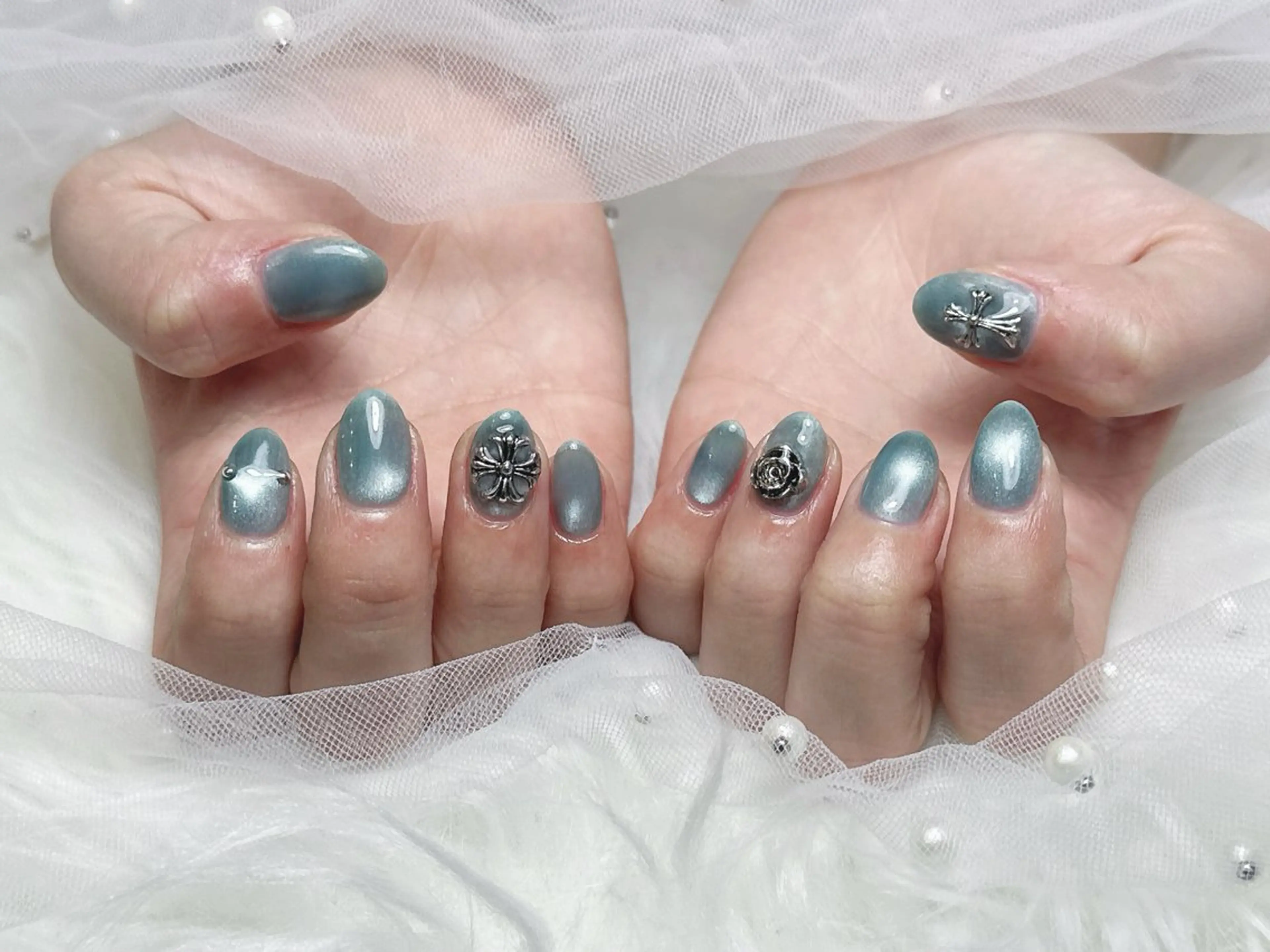ネイル ハンドネイル 【Eclat ｴｸﾗ】nail＆beauty所属・Eclat〔ｴｸﾗ〕 MOEKA𝜗𝜚*のネイルデザイン