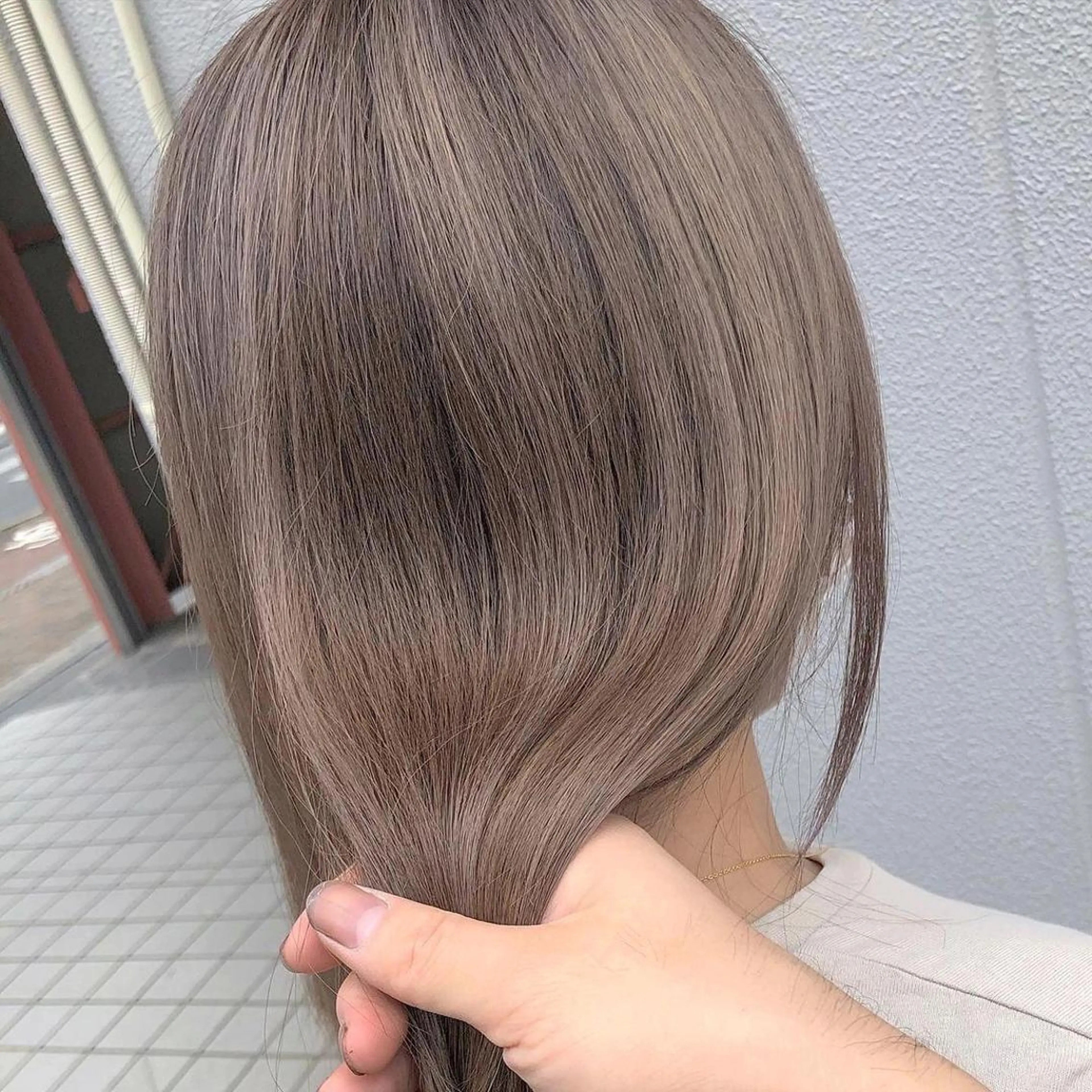 ミディアム カラー 髪質改善 Noe心斎橋店のヘアスタイル