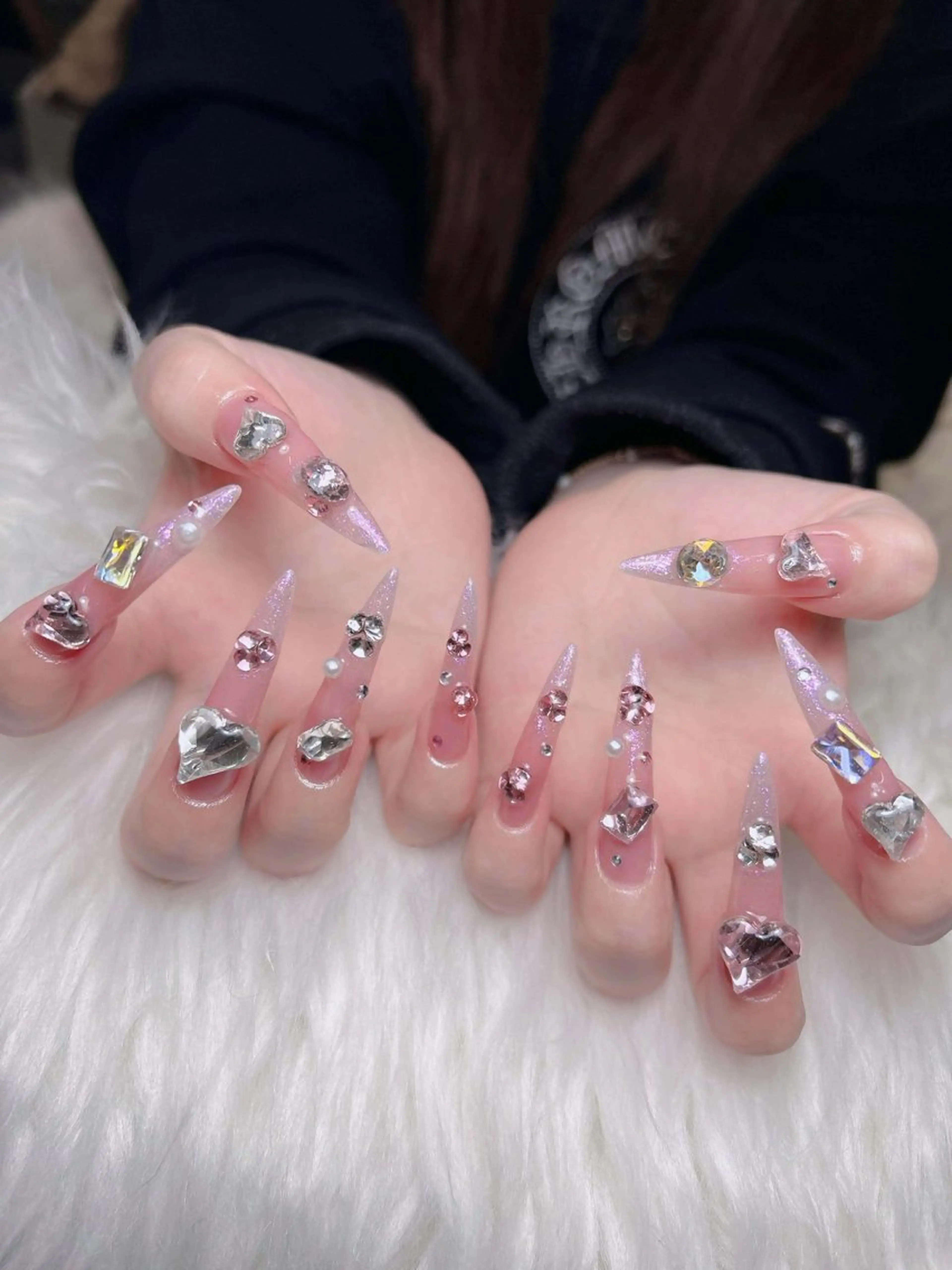 ネイル オーロラネイル チークネイル フットネイル フレンチネイル 韓国ネイル ハンドネイル Lumi Nailのネイルデザイン