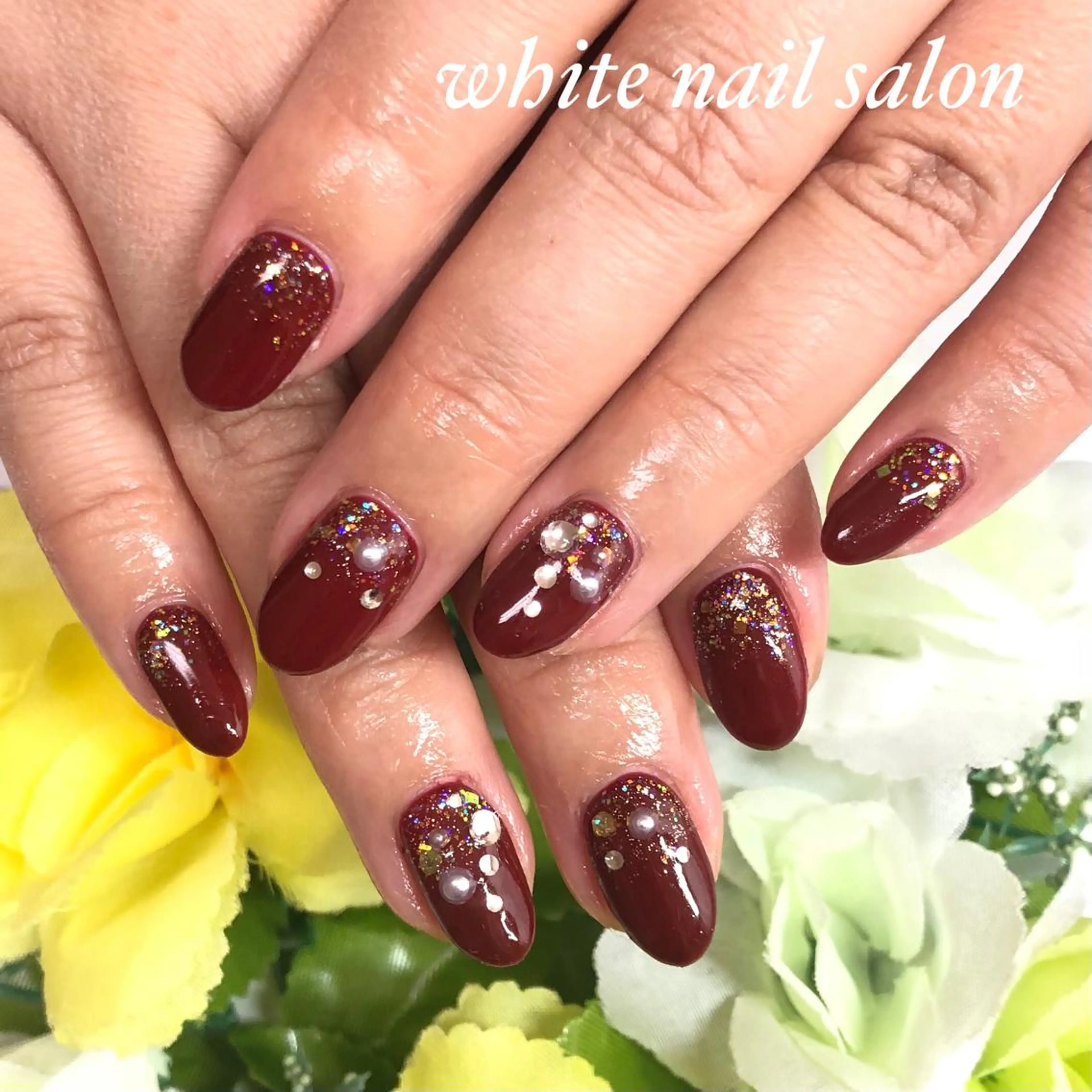 ネイル フットネイル ジェルネイル ハードジェル オフィスネイル スカルプネイル ハンドネイル white nail salonのネイルデザイン