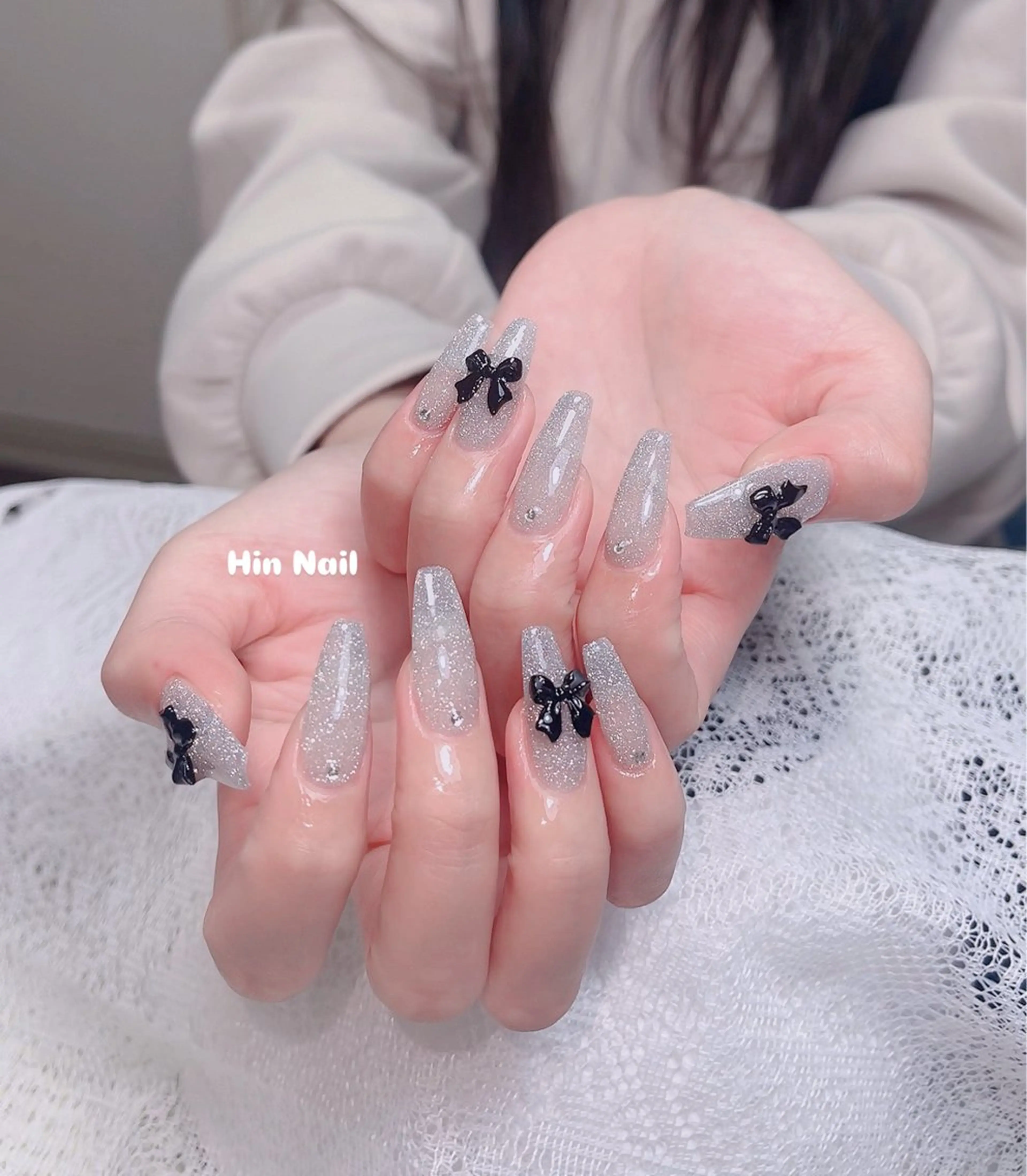 ネイル リボン HIN NAILのネイルデザイン