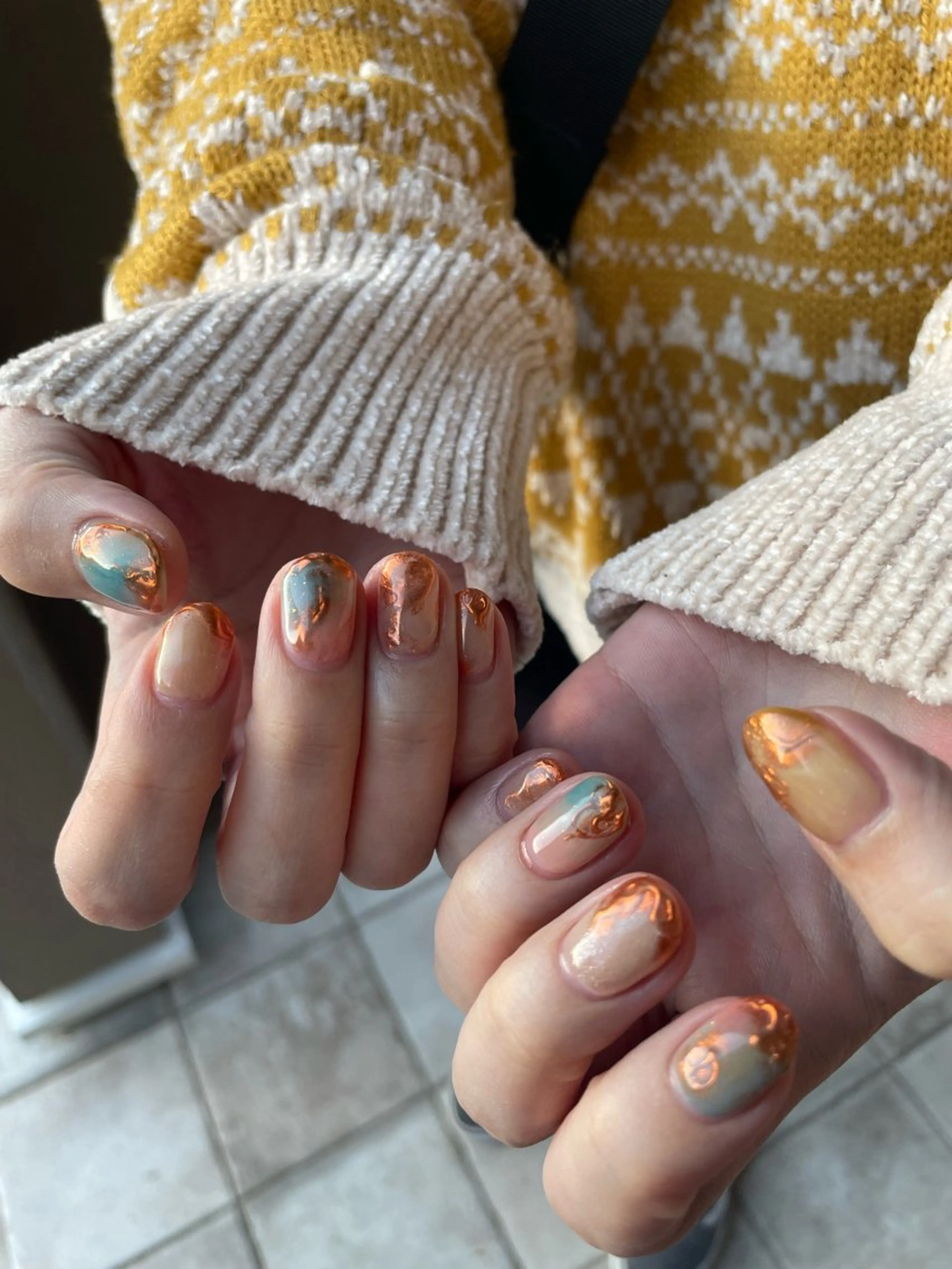 ネイル ジェルネイル パラジェル ハンドネイル 甲府市徳行 🧸prunelleのネイルデザイン