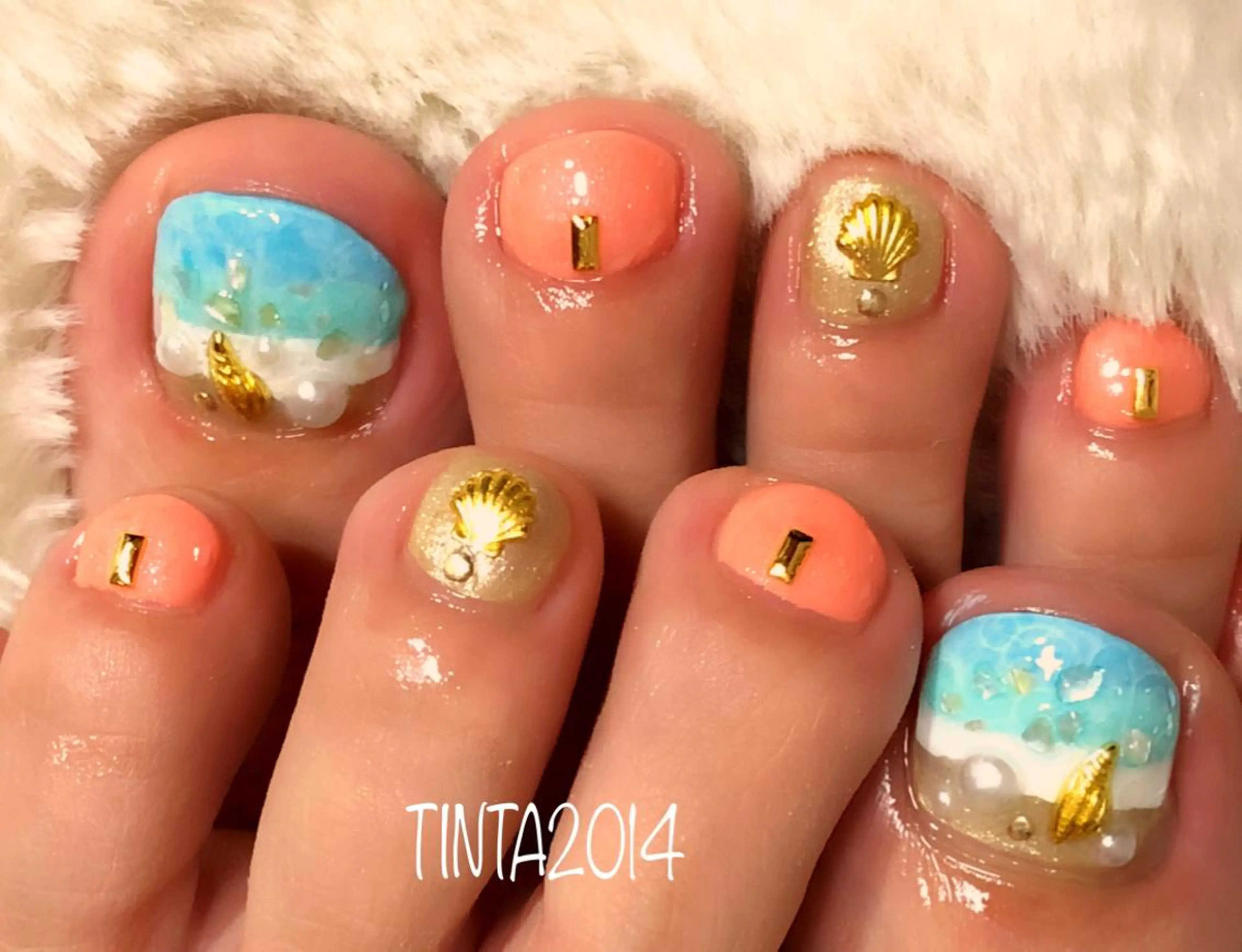 ネイル フットネイル ネイルサロン ティンタ所属・馬場 典子のネイルデザイン