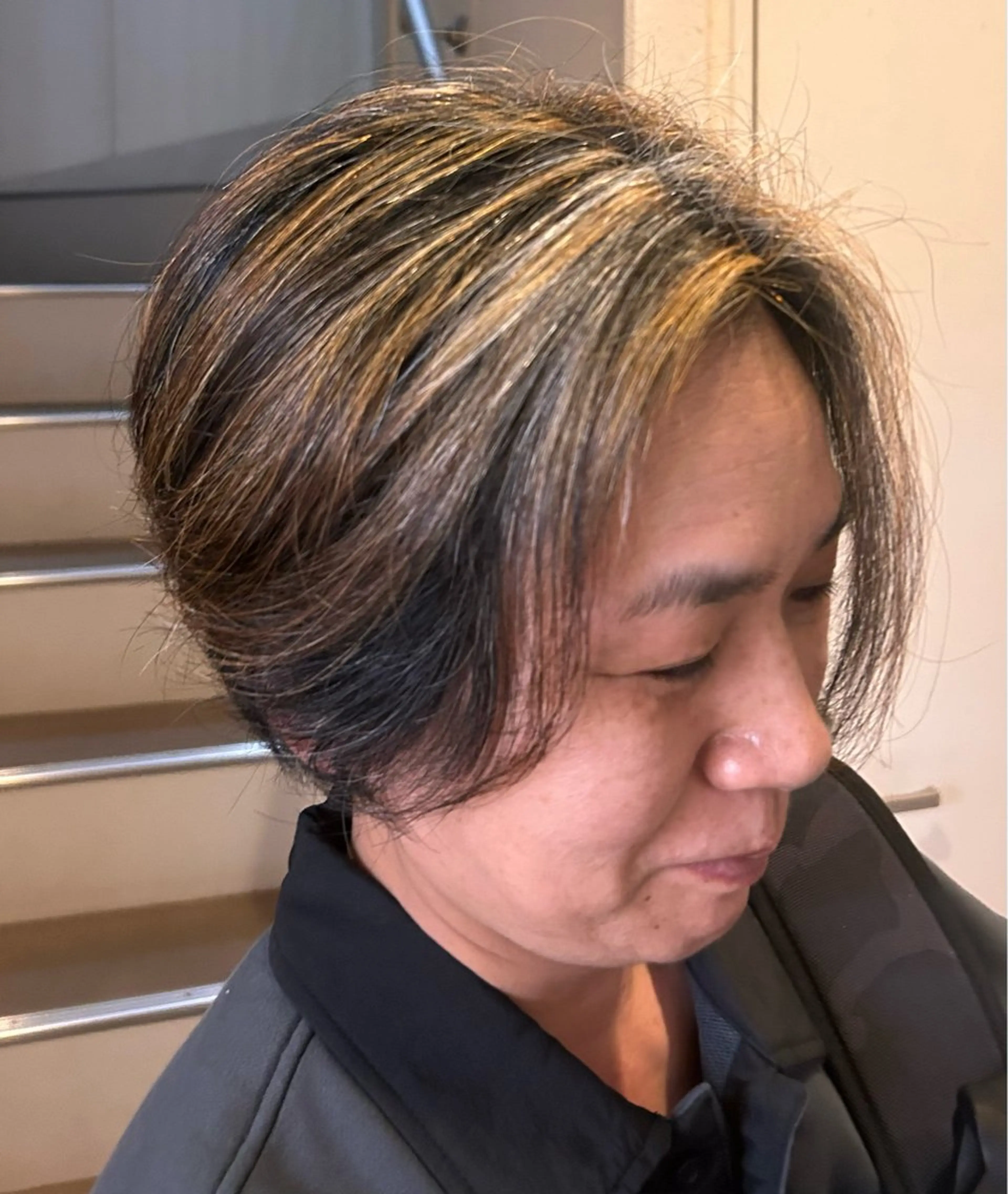 カラー ハイライトカラー re:mu hair&headspa所属・mori yのヘアスタイル