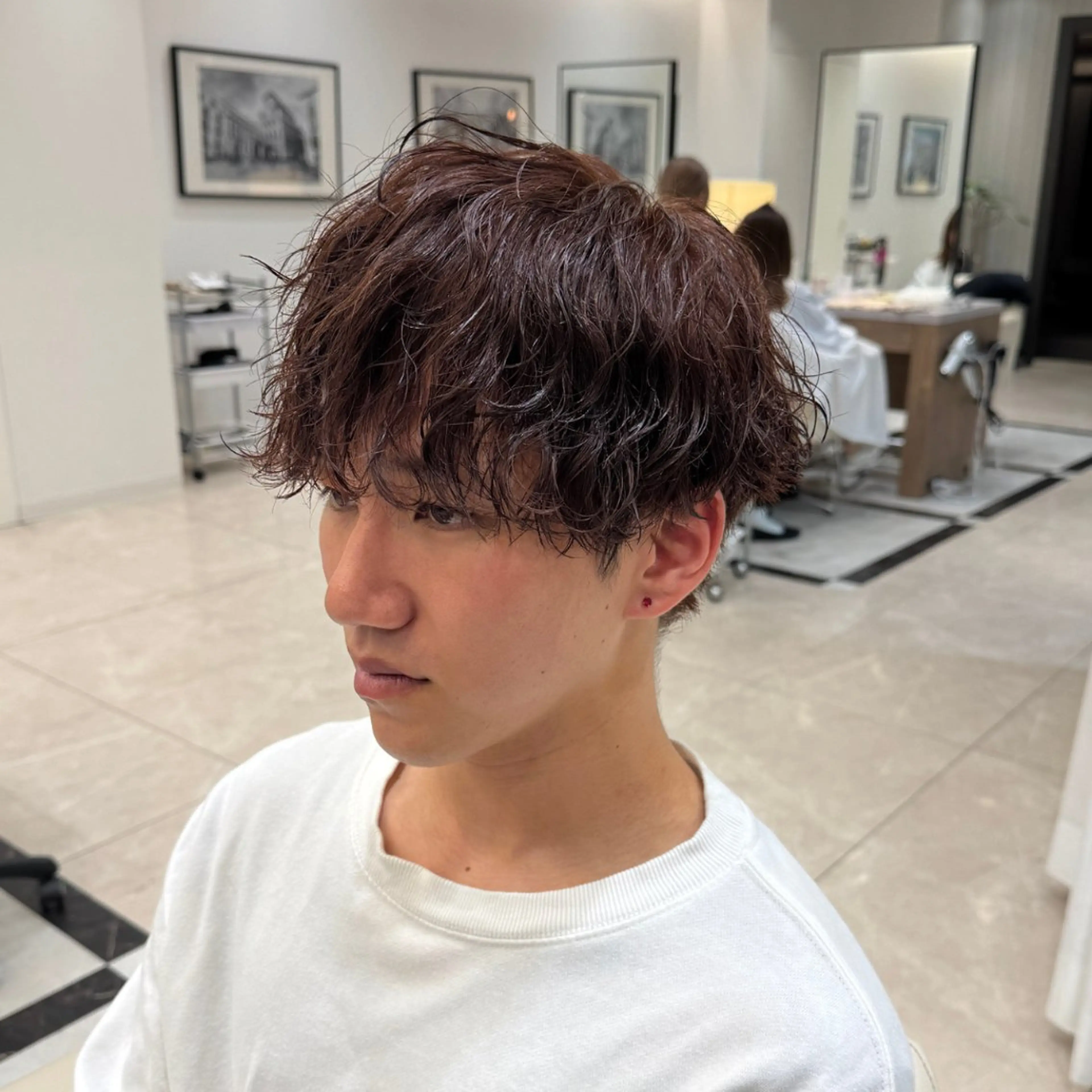 ショート カラー パーマ メンズ SALOWIN名古屋Suite店所属・名古屋のメンズ特化 美容師/わたるのヘアスタイル