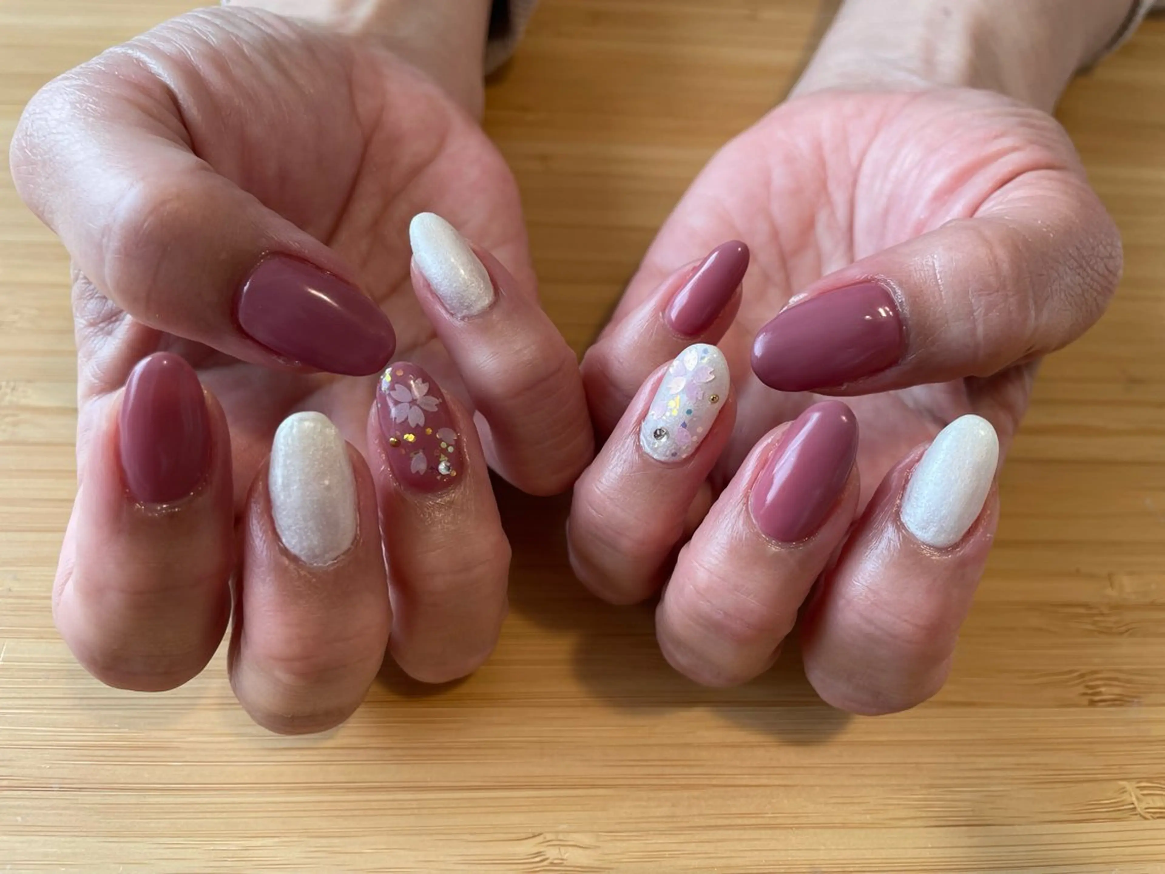 ネイル 桜ネイル ハンドネイル Nailist Missaのネイルデザイン