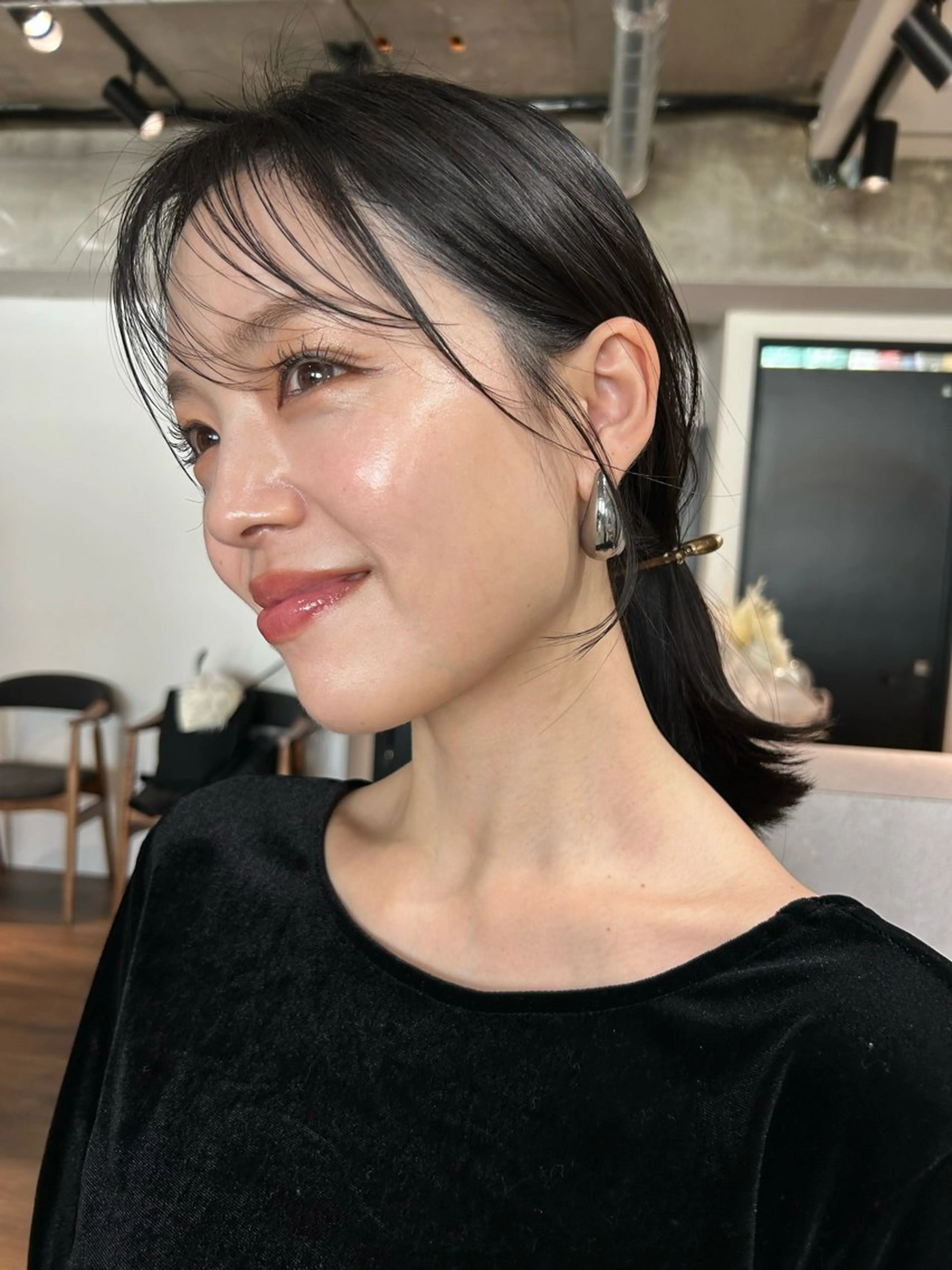 ミディアム カット ヘアカラー トリートメント ヘアセット/透明感 カラー/MIHO♡のヘアスタイル