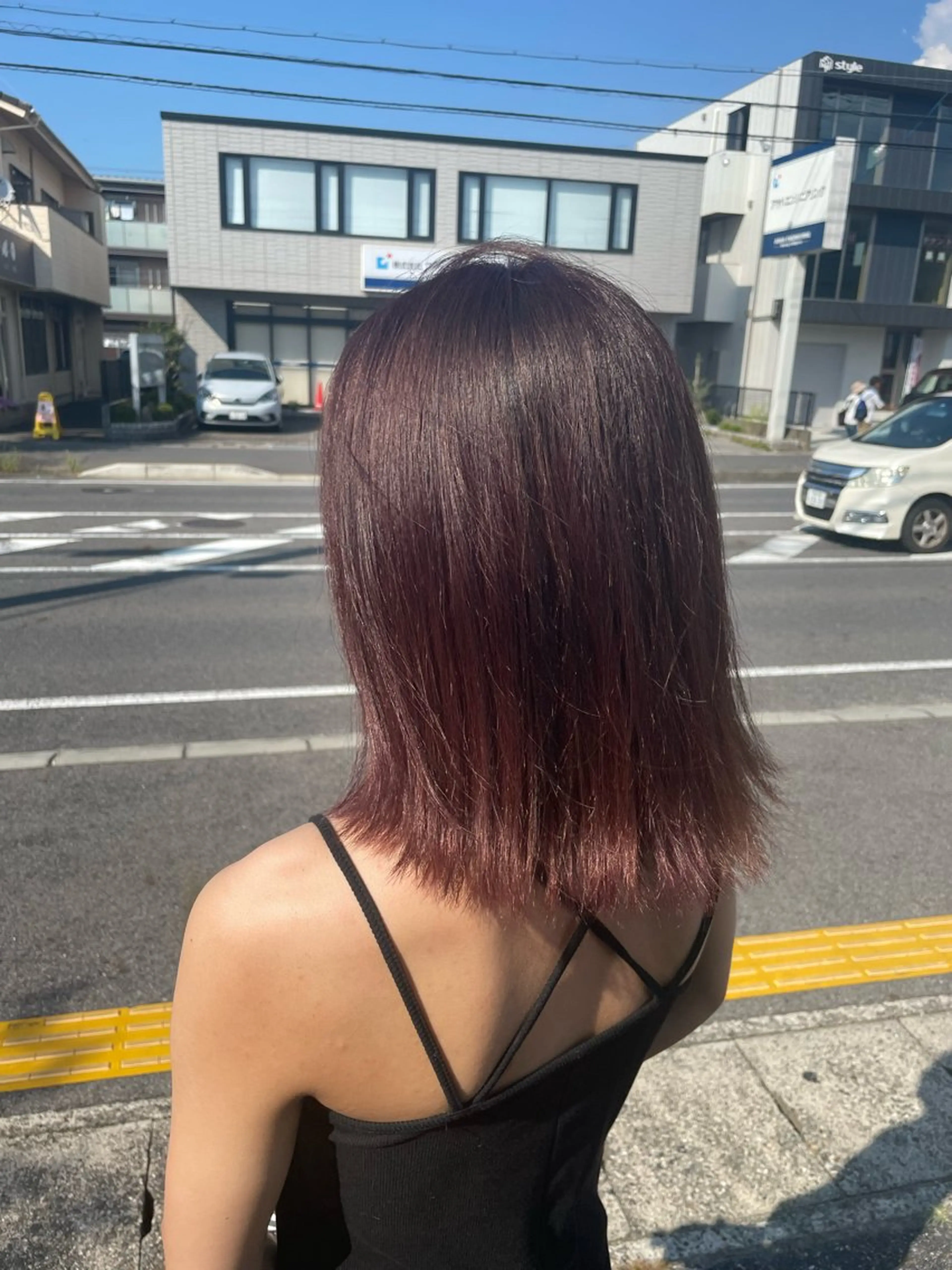 ミディアム eclat hair's BEAU group所属・吉川 莉央のヘアスタイル